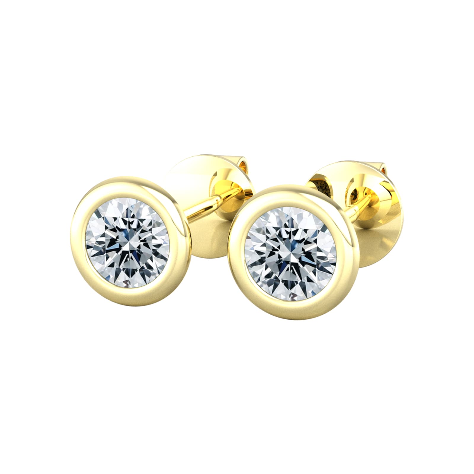 By Request 9ct Yellow Gold 0.33ct Diamond Stud Earrings