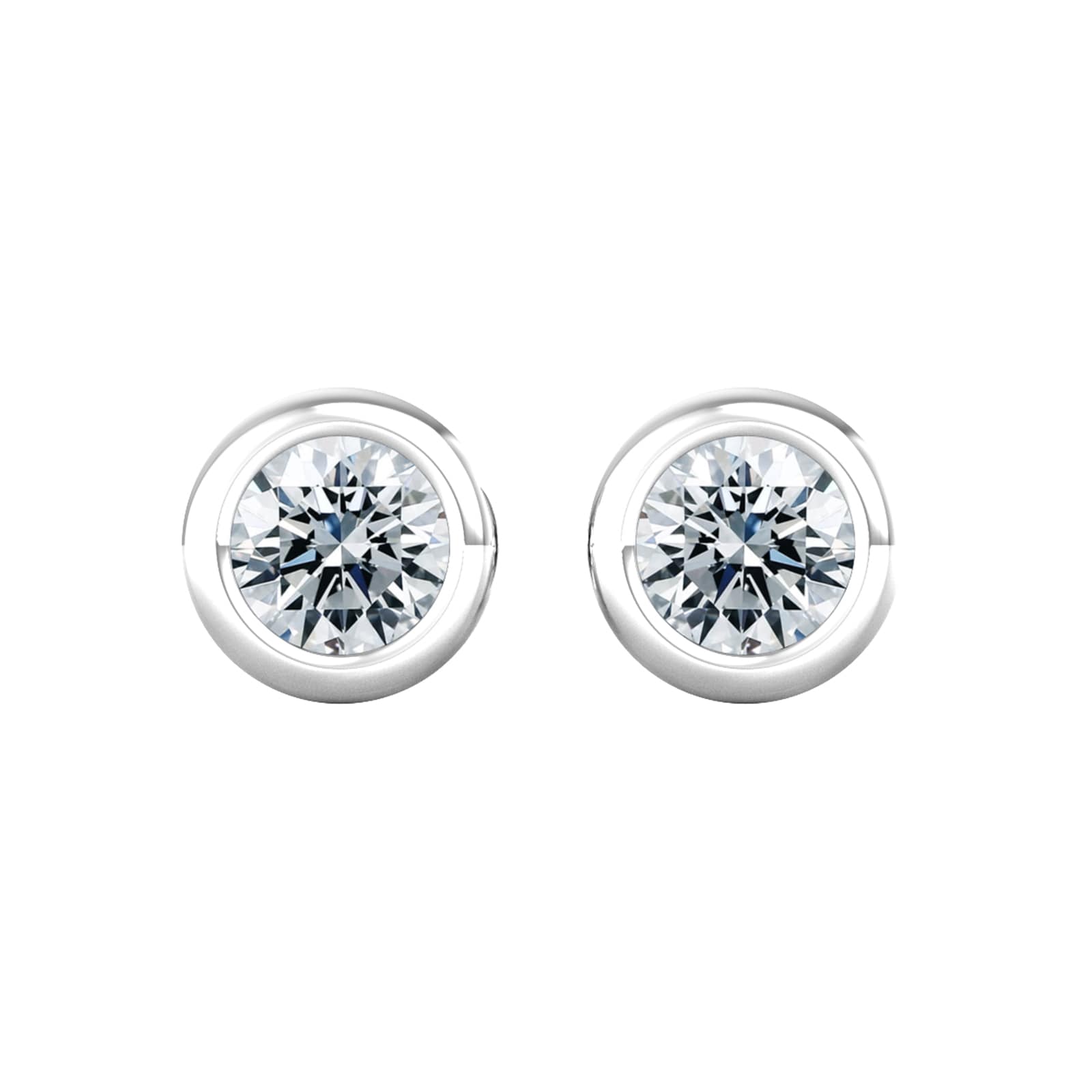 By Request 18ct White Gold 0.33ct Diamond Stud Earrings