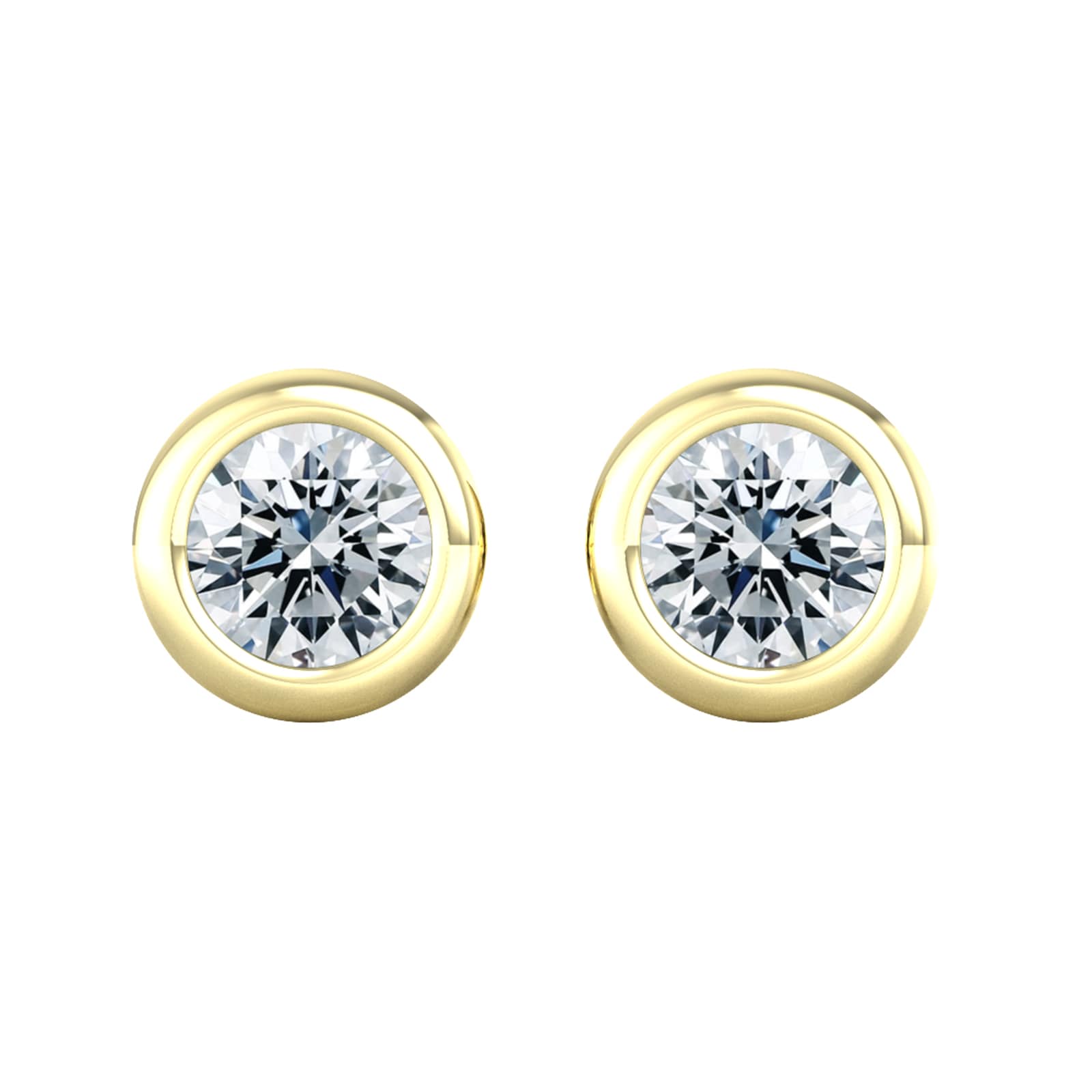 By Request 18ct Yellow Gold 0.33ct Diamond Stud Earrings