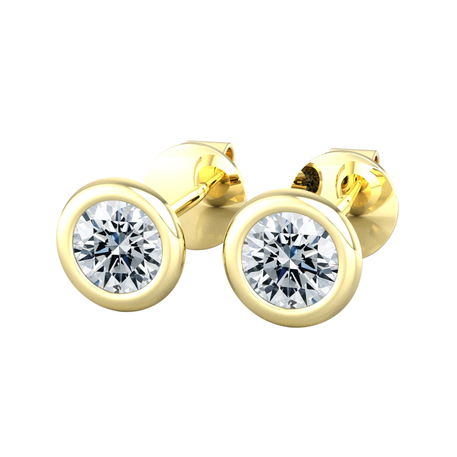 By Request 9ct Yellow Gold 0.40ct Diamond Stud Earrings