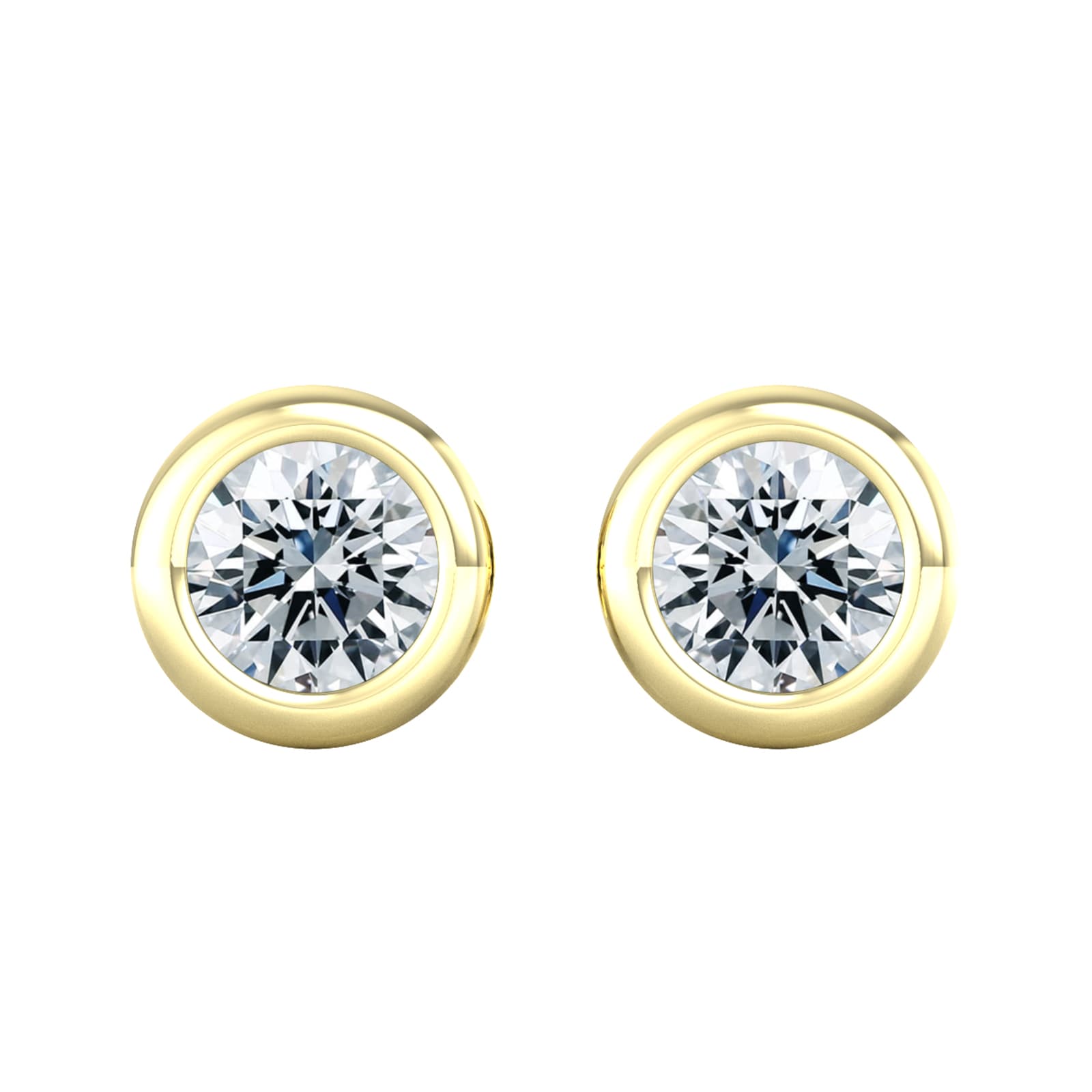 By Request 18ct Yellow Gold 0.40ct Diamond Stud Earrings By Request 18ct Yellow Gold 0.40ct Diamond Stud Earrings