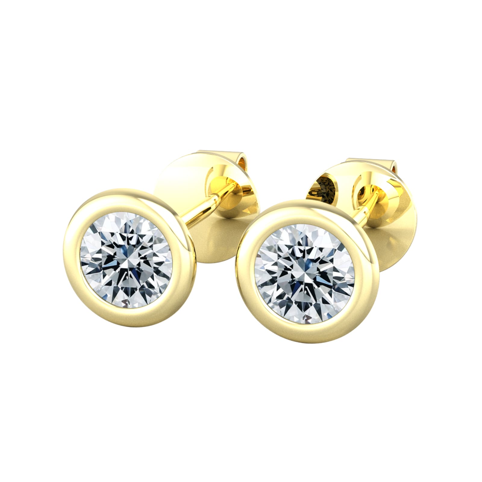 By Request 18ct Yellow Gold 0.40ct Diamond Stud Earrings