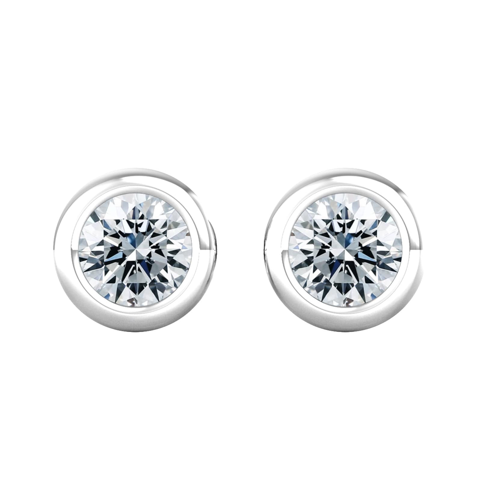 By Request 9ct White Gold 0.50ct Diamond Stud Earrings By Request 9ct White Gold 0.50ct Diamond Stud Earrings