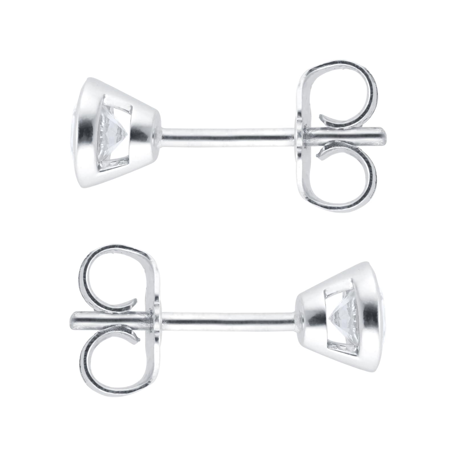 By Request 18ct White Gold 0.60ct Diamond Stud Earrings