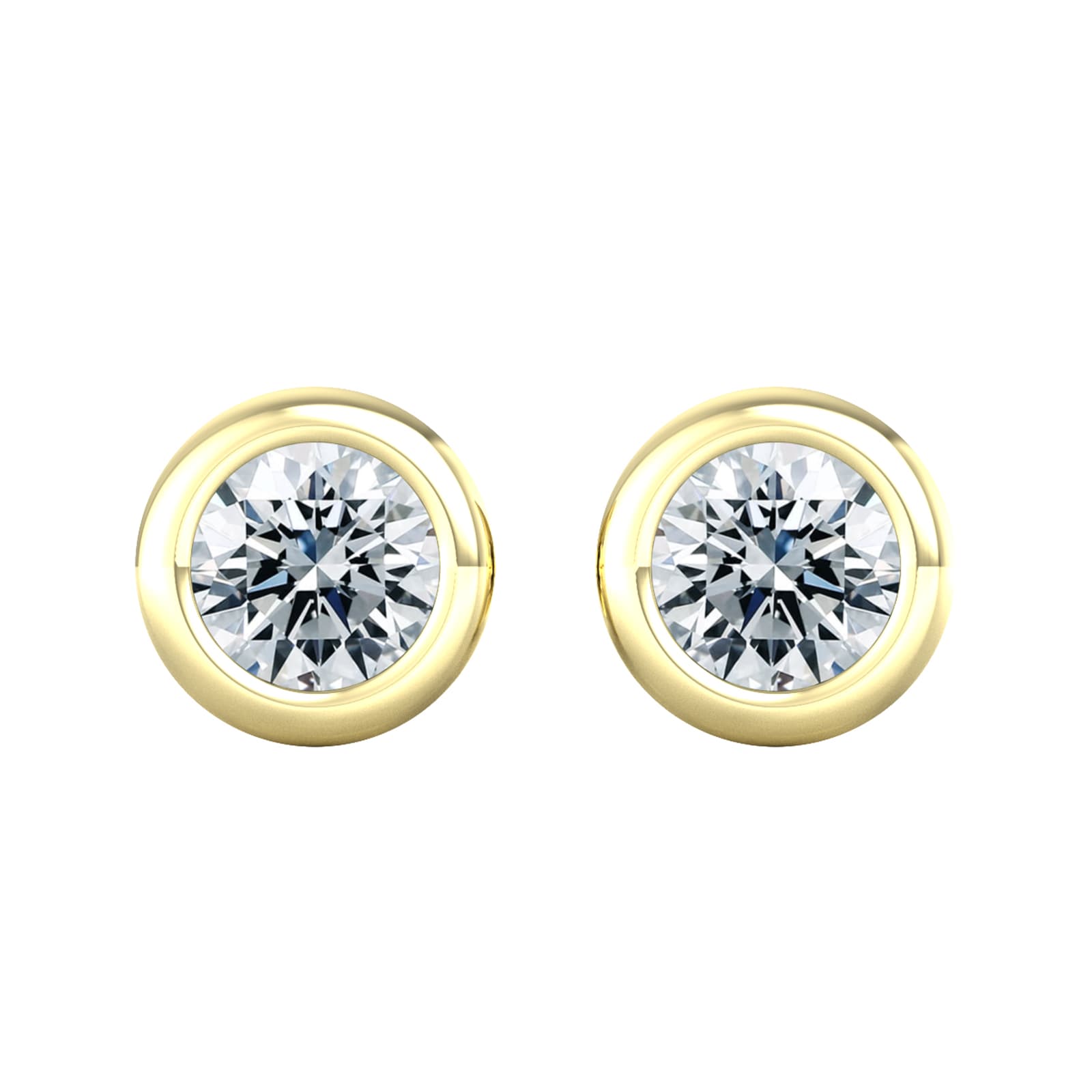 18ct Yellow Gold 0.60ct Diamond Stud Earrings