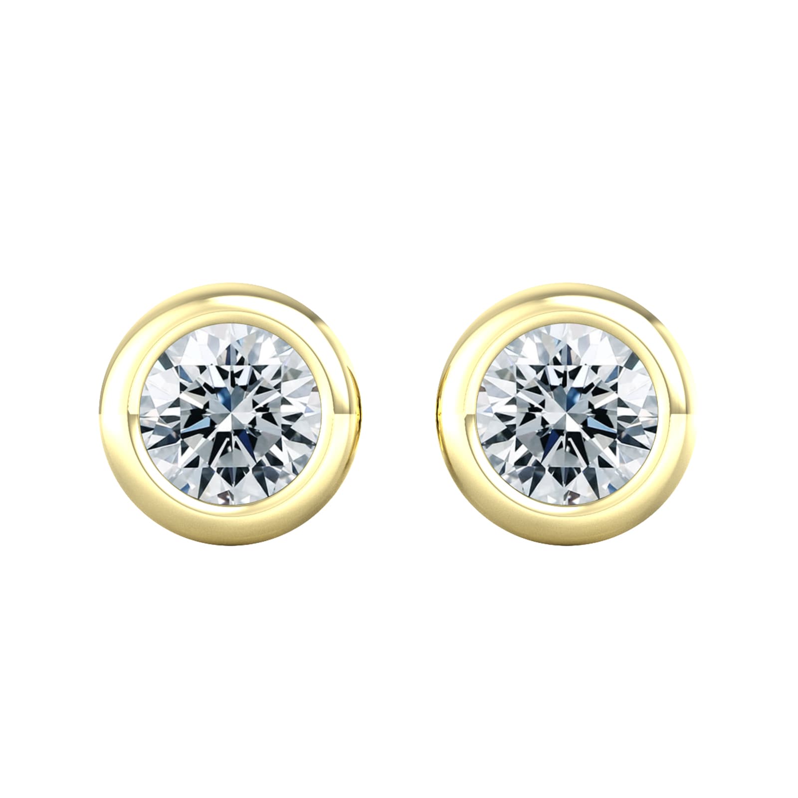 By Request 18ct Yellow Gold 0.60ct Diamond Stud Earrings By Request 18ct Yellow Gold 0.60ct Diamond Stud Earrings