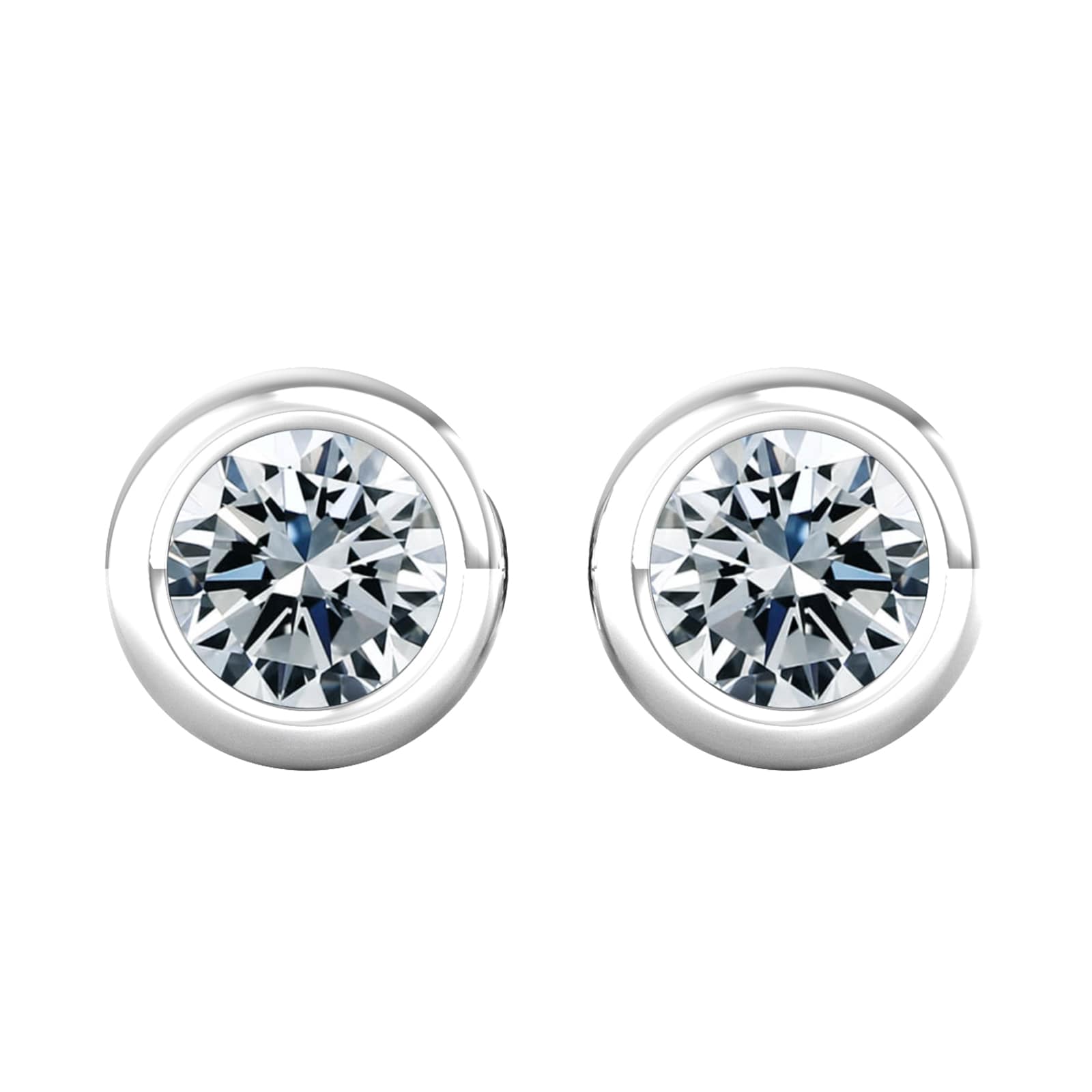 By Request 9ct White Gold 0.75ct Diamond Stud Earrings By Request 9ct White Gold 0.75ct Diamond Stud Earrings