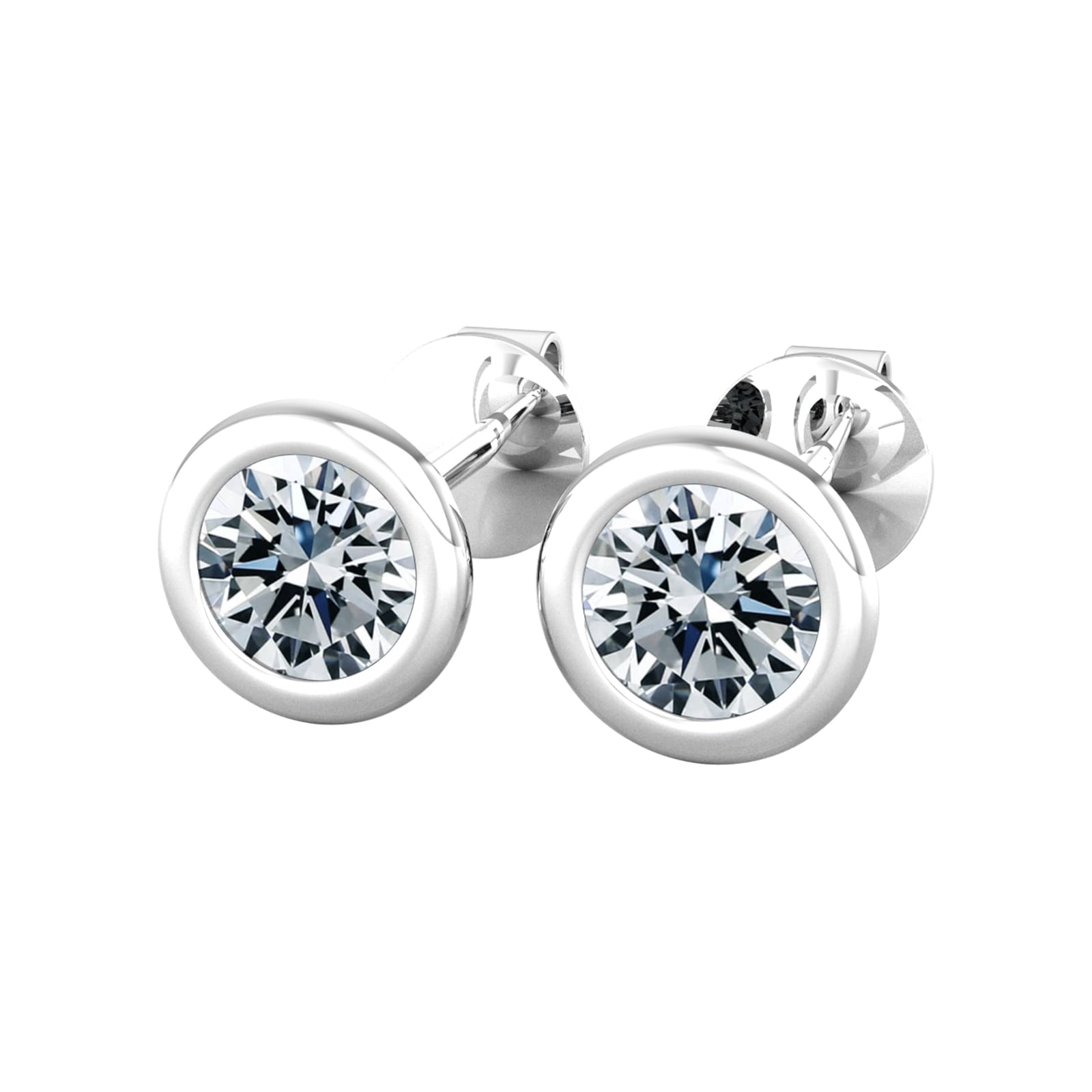 By Request 18ct White Gold 0.75ct Diamond Stud Earrings