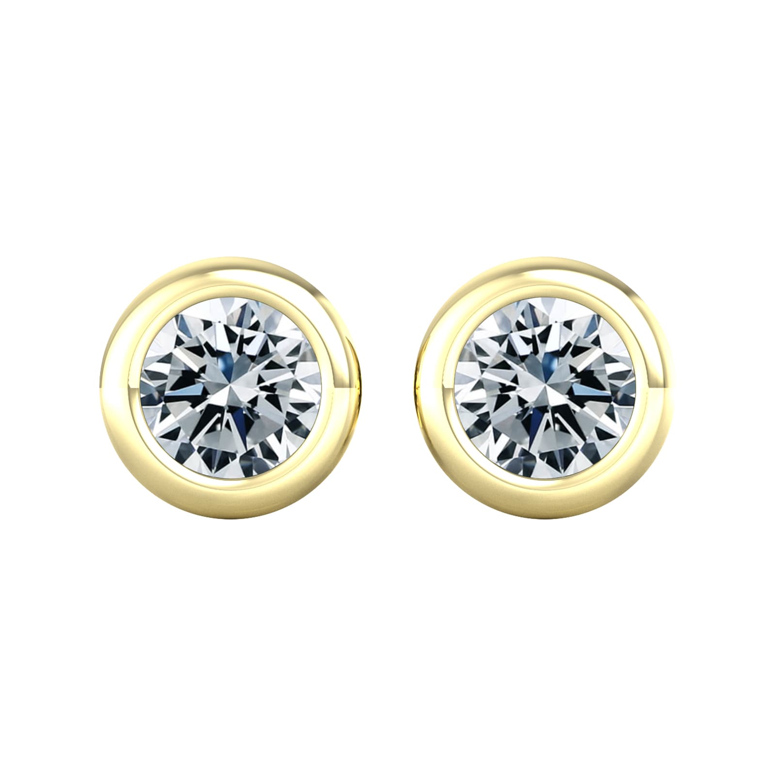By Request 18ct Yellow Gold 0.75ct Diamond Stud Earrings