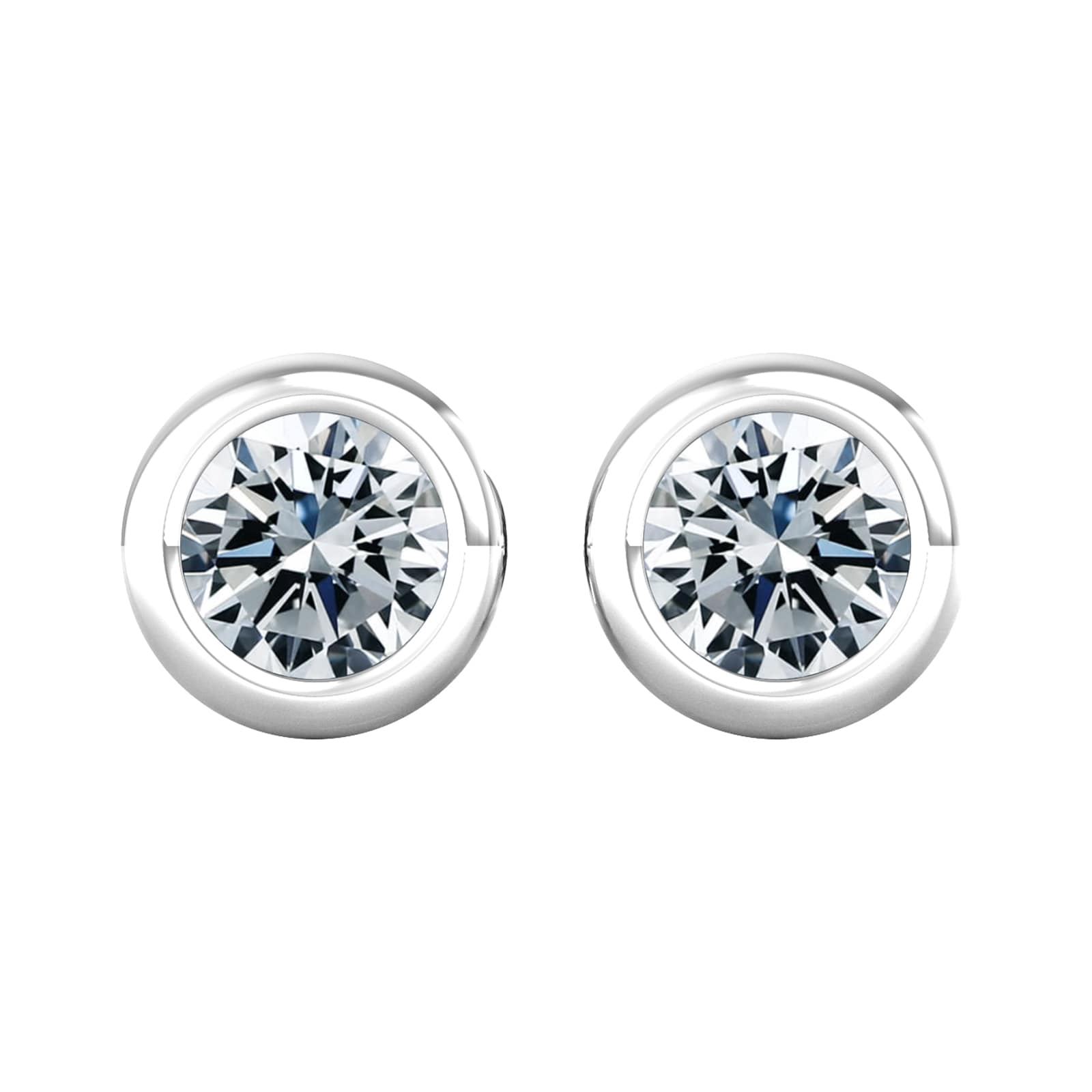 By Request 9ct White Gold 0.80ct Diamond Stud Earrings By Request 9ct White Gold 0.80ct Diamond Stud Earrings