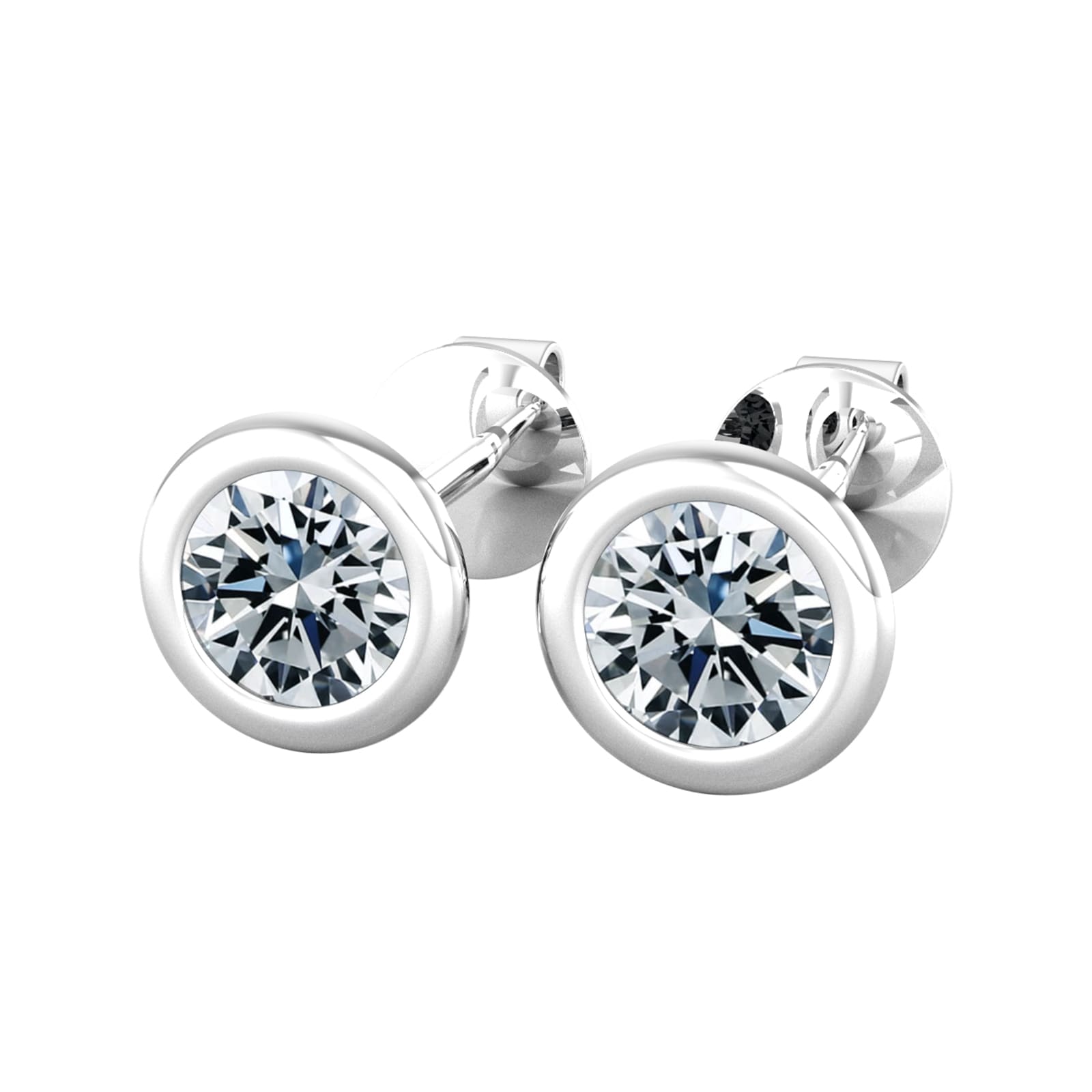 By Request 18ct White Gold 0.80ct Diamond Stud Earrings By Request 18ct White Gold 0.80ct Diamond Stud Earrings