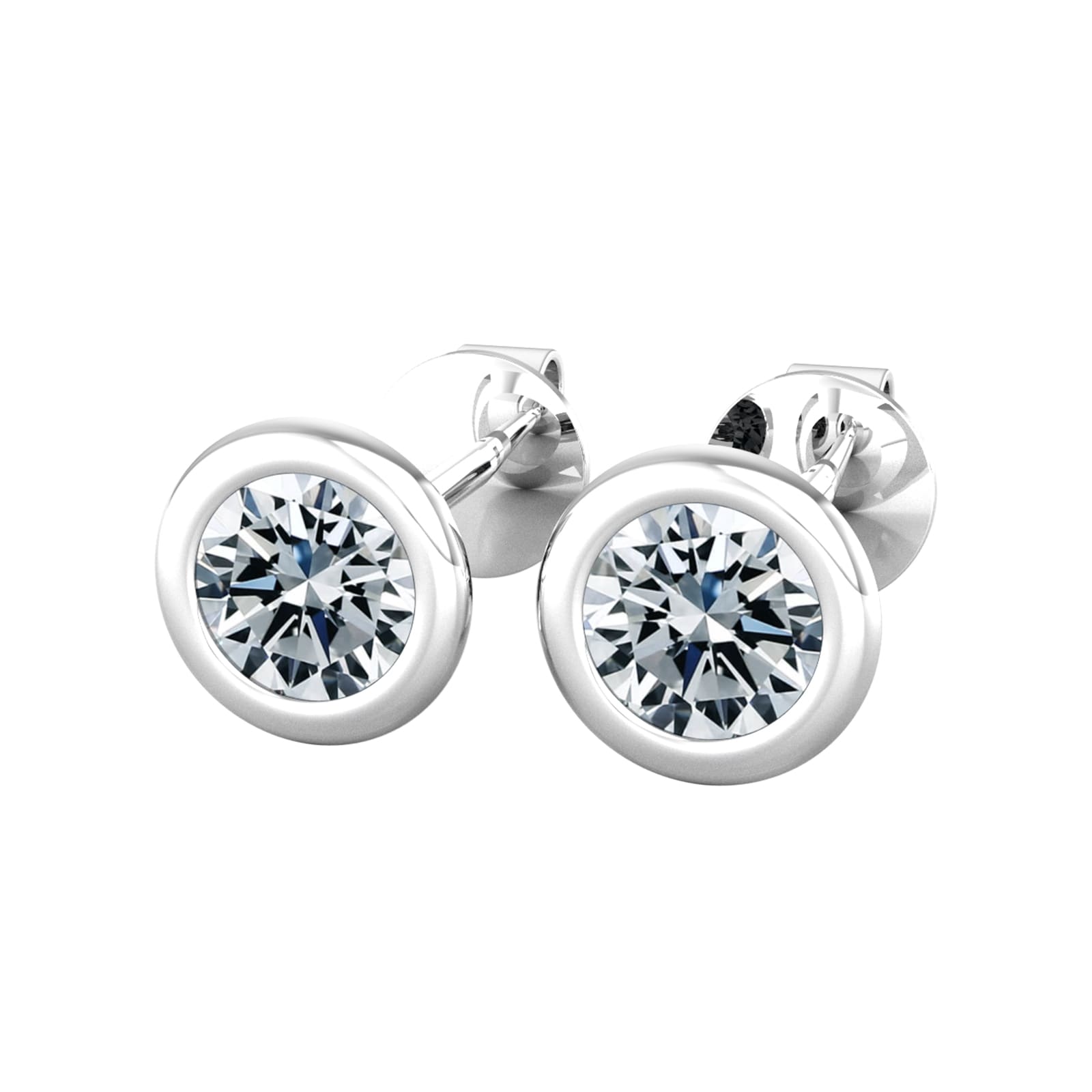 By Request 9ct White Gold 1ct Diamond Stud Earrings By Request 9ct White Gold 1ct Diamond Stud Earrings