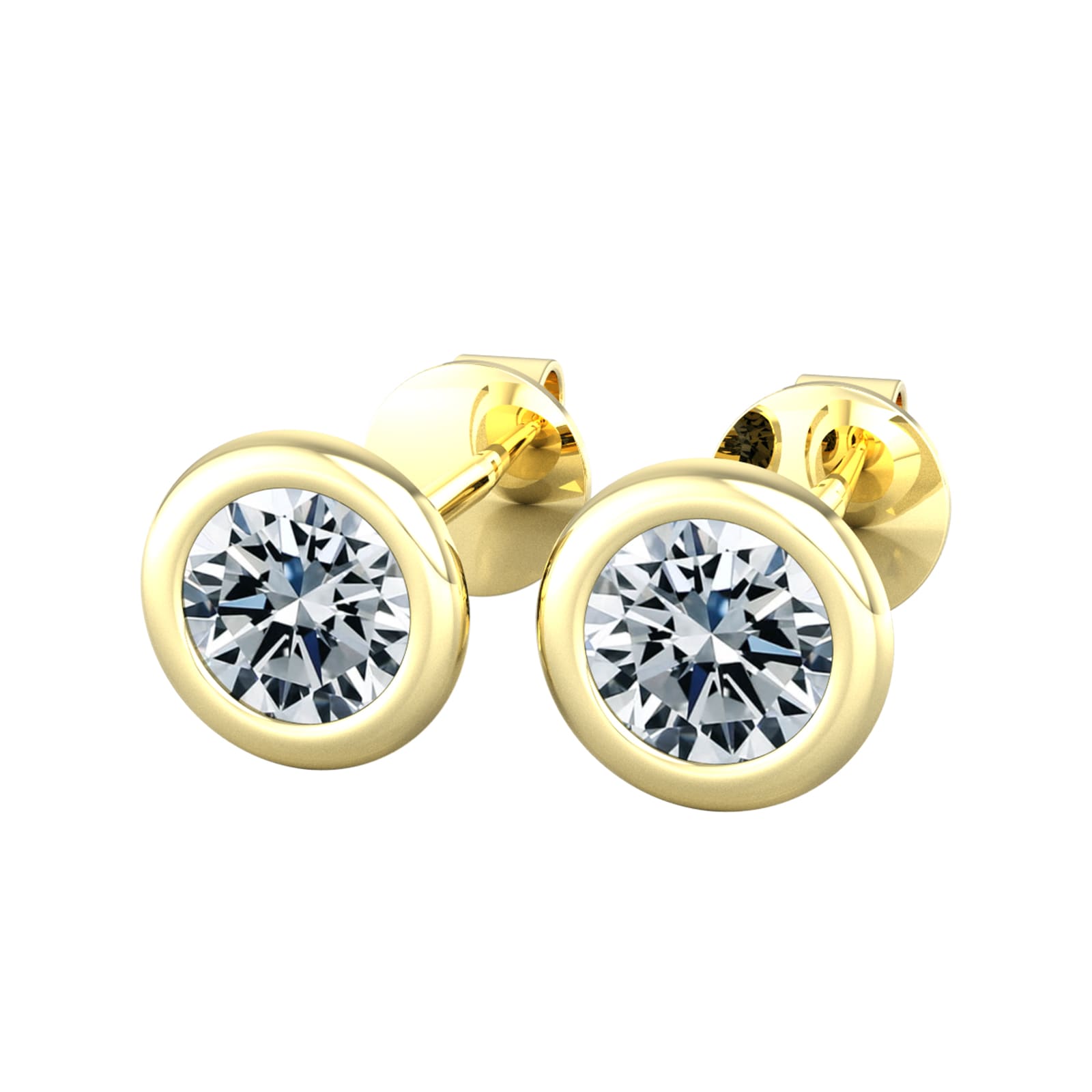 By Request 9ct Yellow Gold 1ct Diamond Stud Earrings By Request 9ct Yellow Gold 1ct Diamond Stud Earrings