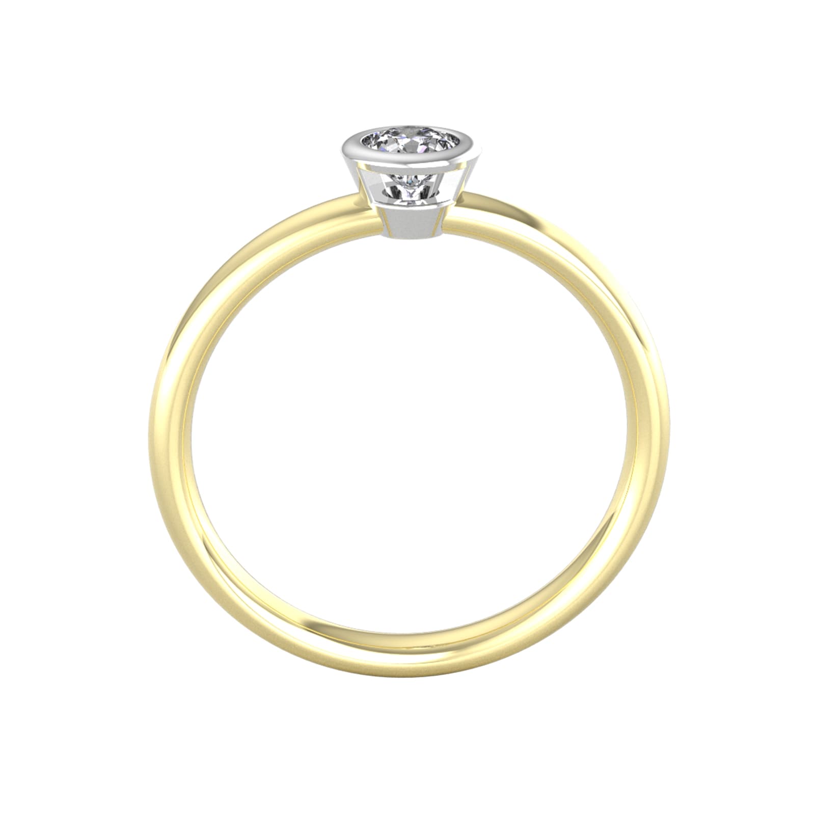 By Request 9ct White & Yellow Gold 0.25ct Diamond Ring By Request 9ct White & Yellow Gold 0.25ct Diamond Ring