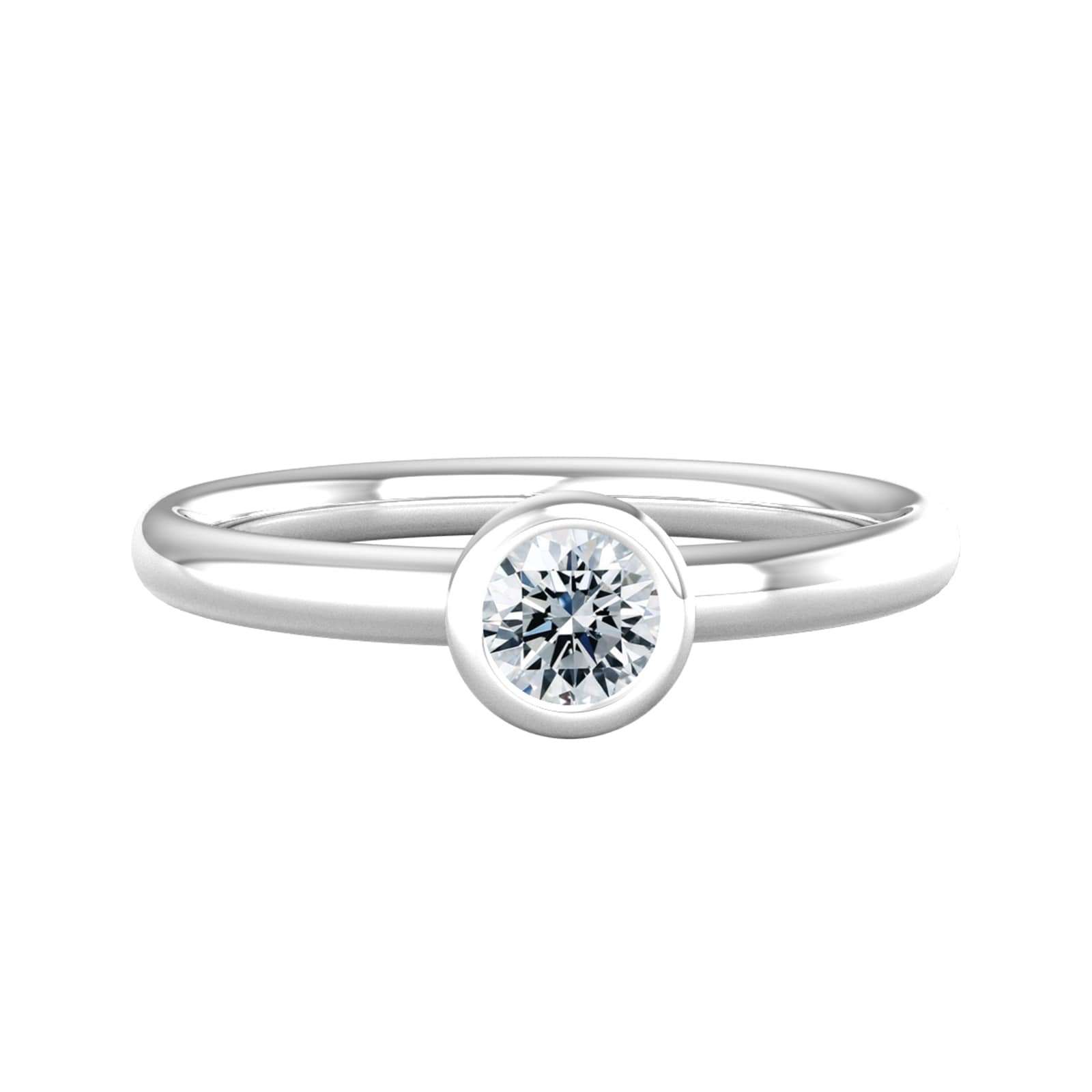 By Request 9ct White Gold 0.33ct Diamond Ring