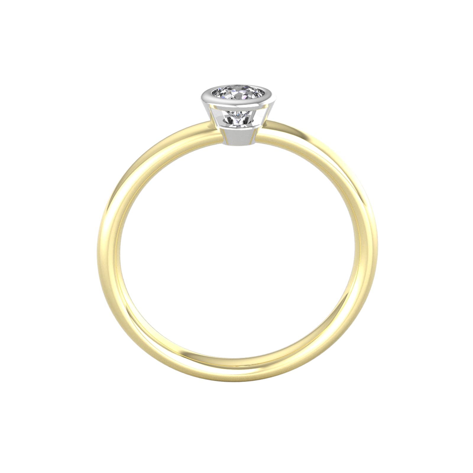 By Request 18ct White 
Yellow Gold 0.33ct Diamond Ring
