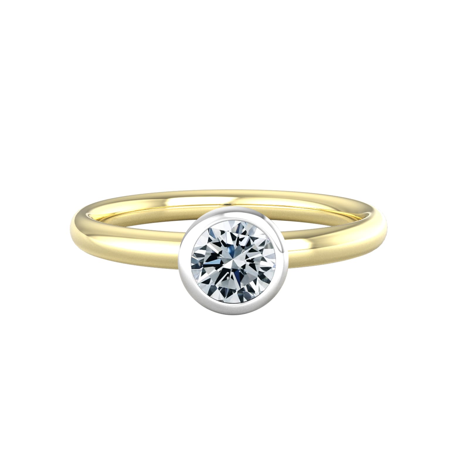 By Request 9ct White & Yellow Gold 0.40ct Diamond Ring