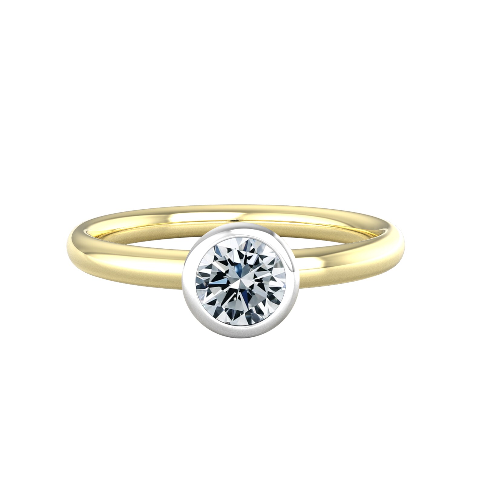 By Request 18ct White & Yellow Gold 0.40ct Diamond Ring