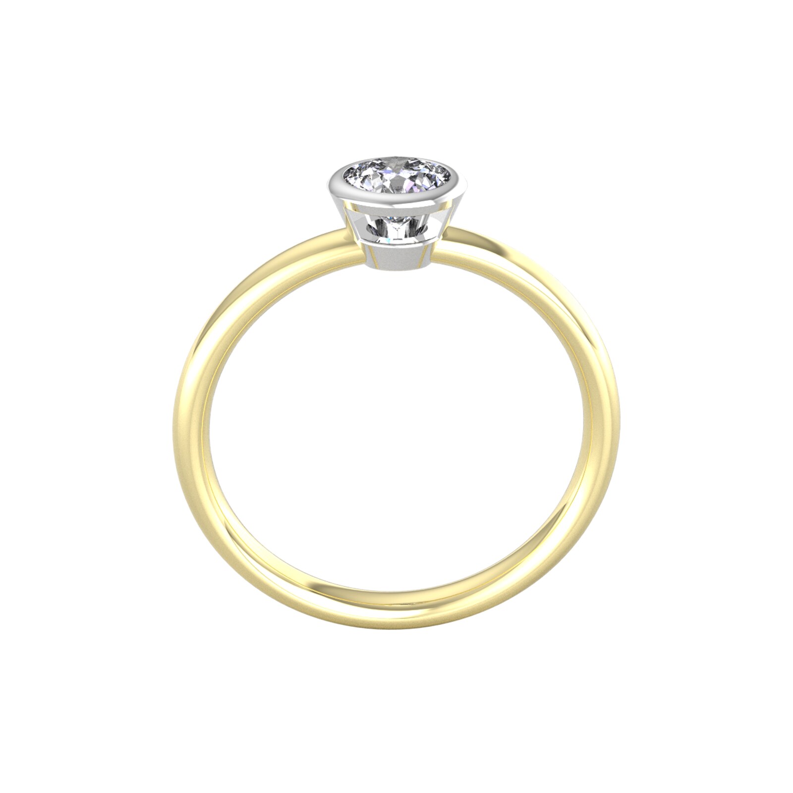 By Request 18ct White & Yellow Gold 0.40ct Diamond Ring