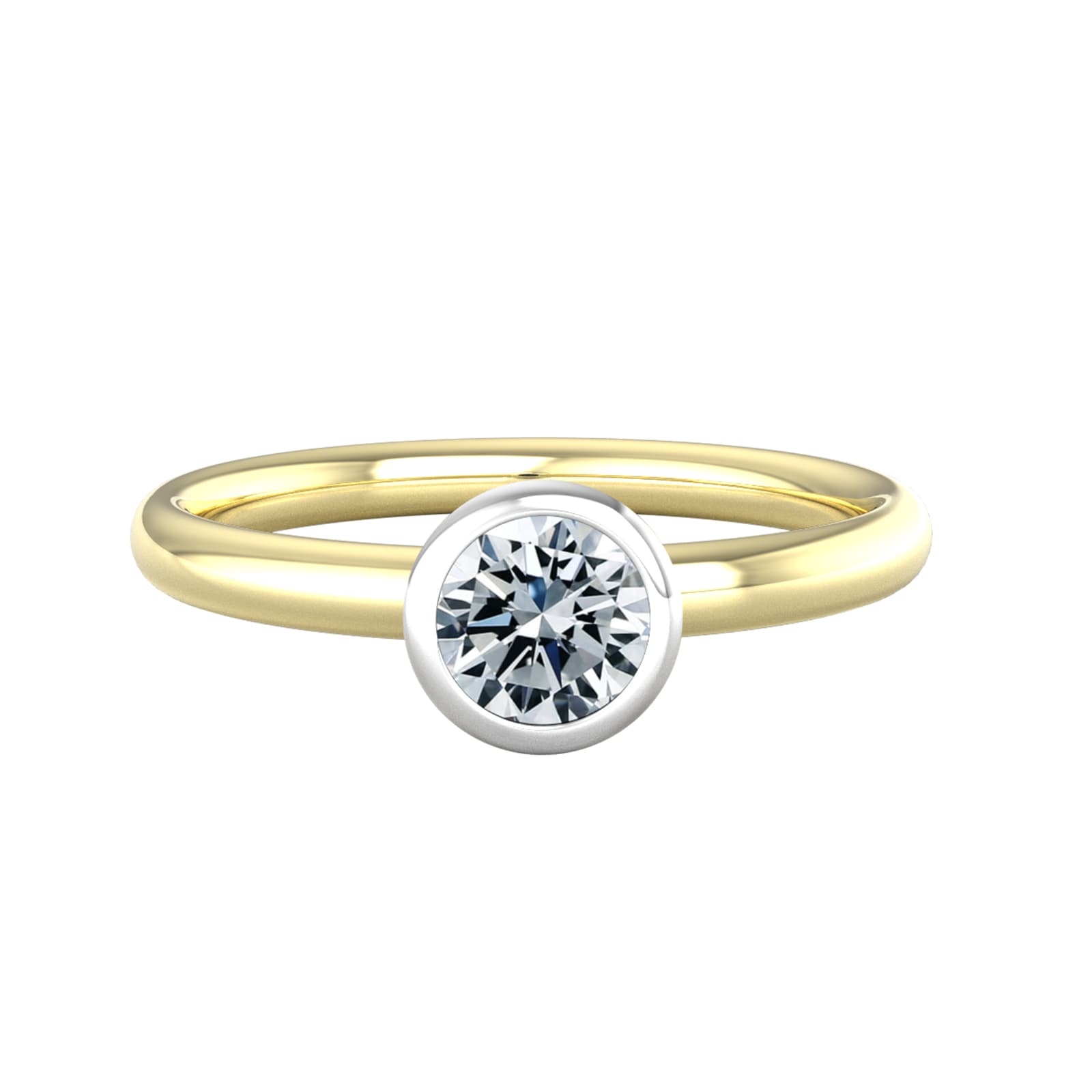 By Request 9ct White & Yellow Gold 0.50ct Diamond Ring By Request 9ct White & Yellow Gold 0.50ct Diamond Ring