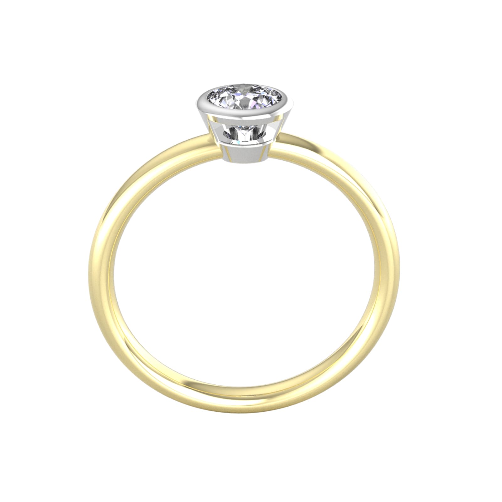 By Request 18ct White & Yellow Gold 0.50ct Diamond Ring By Request 18ct White & Yellow Gold 0.50ct Diamond Ring