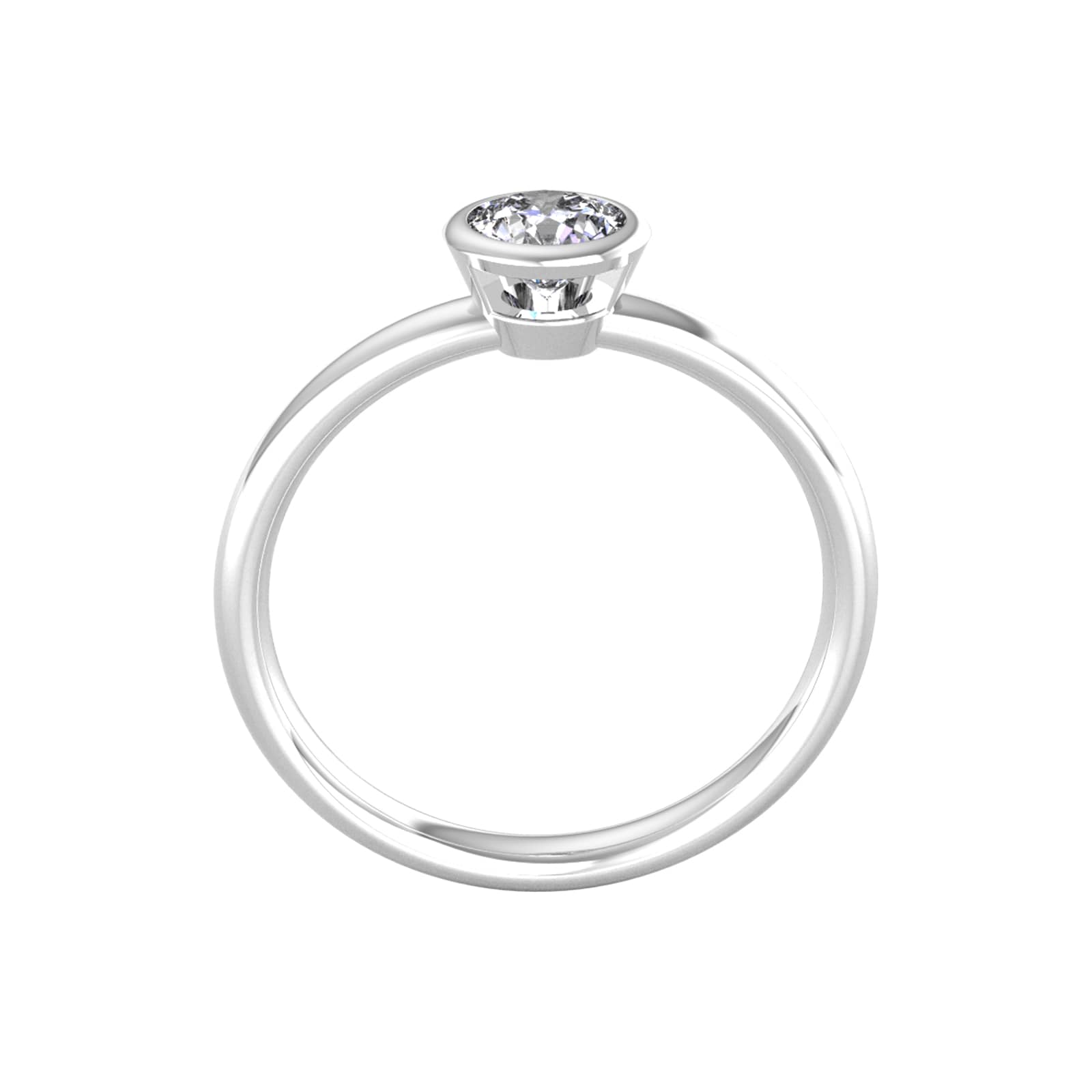 By Request 9ct White Gold 0.60ct Diamond Ring - Ring Size Y