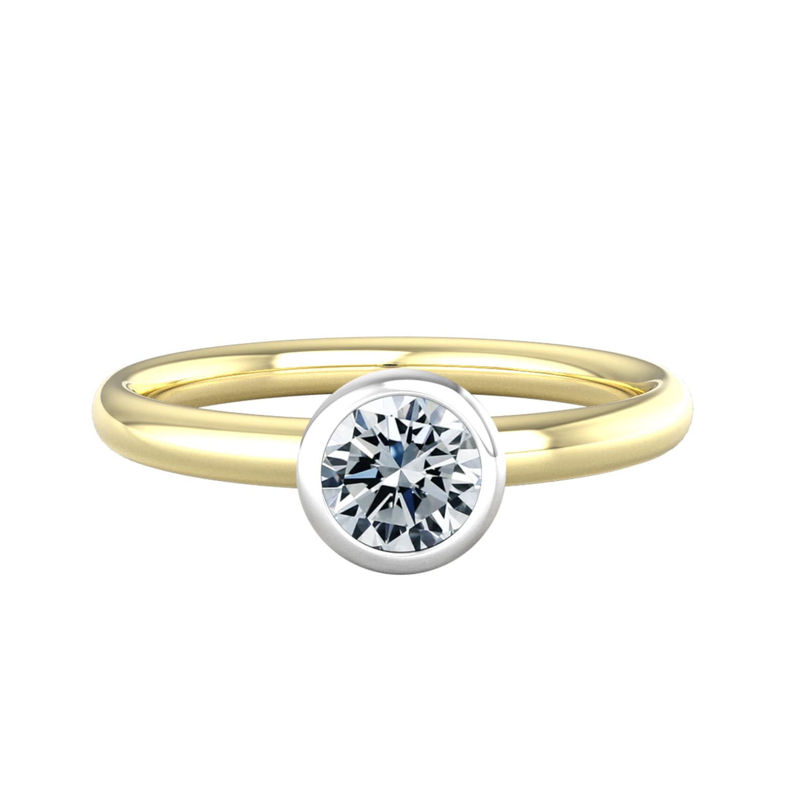 By Request 18ct White & Yellow Gold 0.60ct Diamond Ring By Request 18ct White & Yellow Gold 0.60ct Diamond Ring