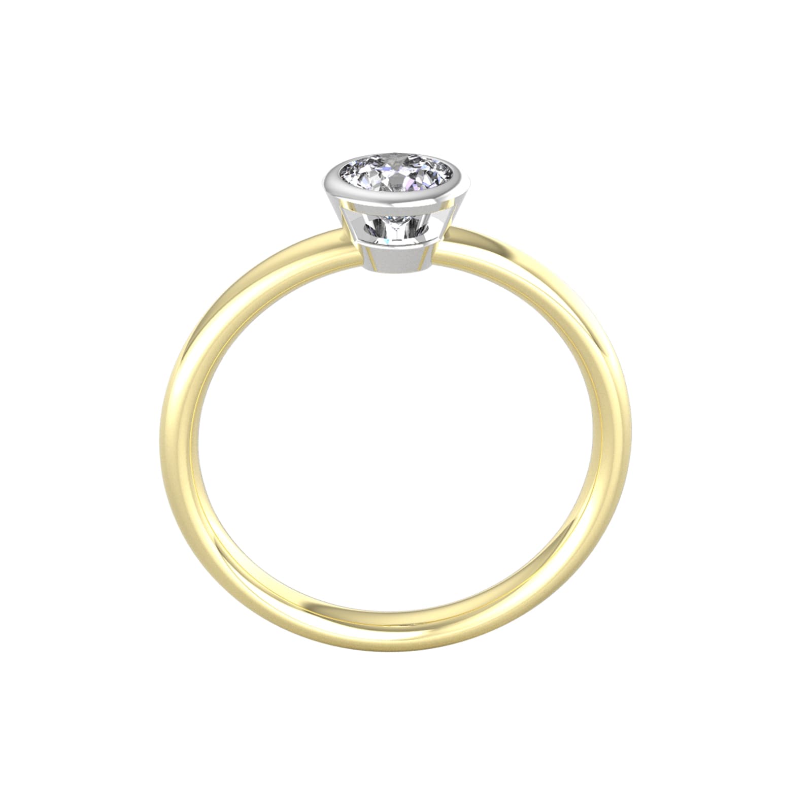 By Request 18ct White & Yellow Gold 0.60ct Diamond Ring By Request 18ct White & Yellow Gold 0.60ct Diamond Ring