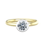 By Request 18ct White & Yellow Gold 0.80ct Diamond Ring - Ring Size C