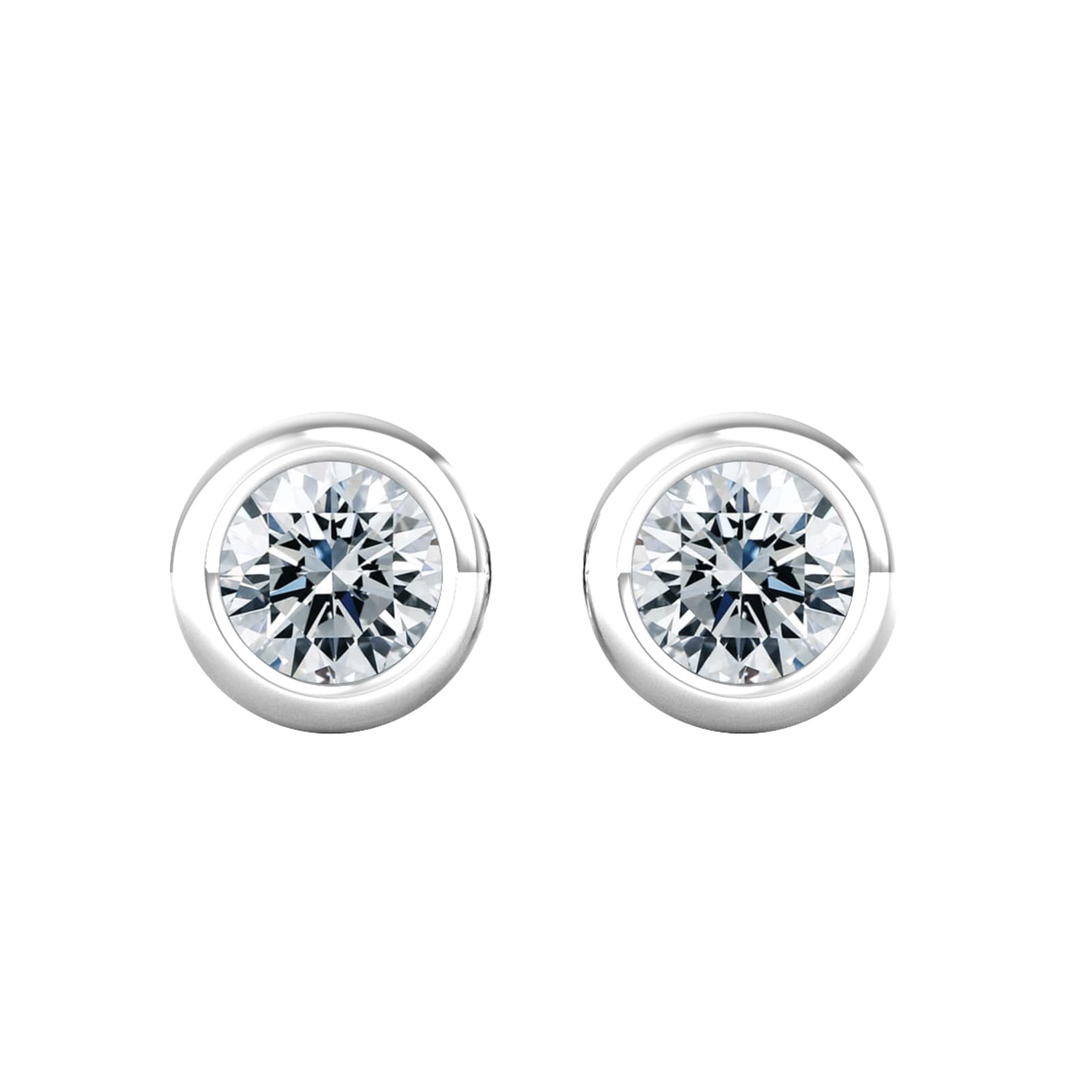 9ct White Gold 0.25ct Diamond Stud Earrings