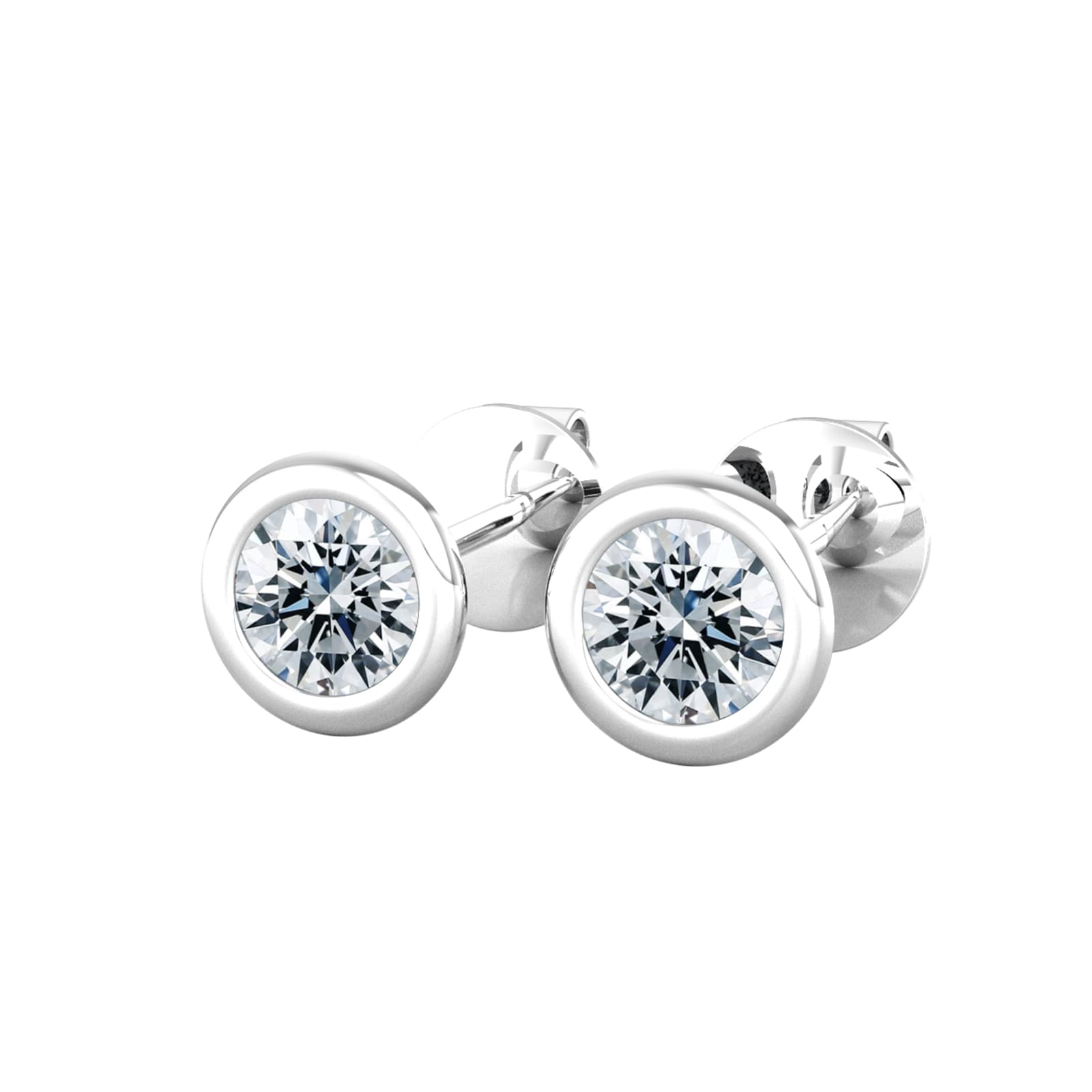 By Request 9ct White Gold 0.25ct Diamond Stud Earrings