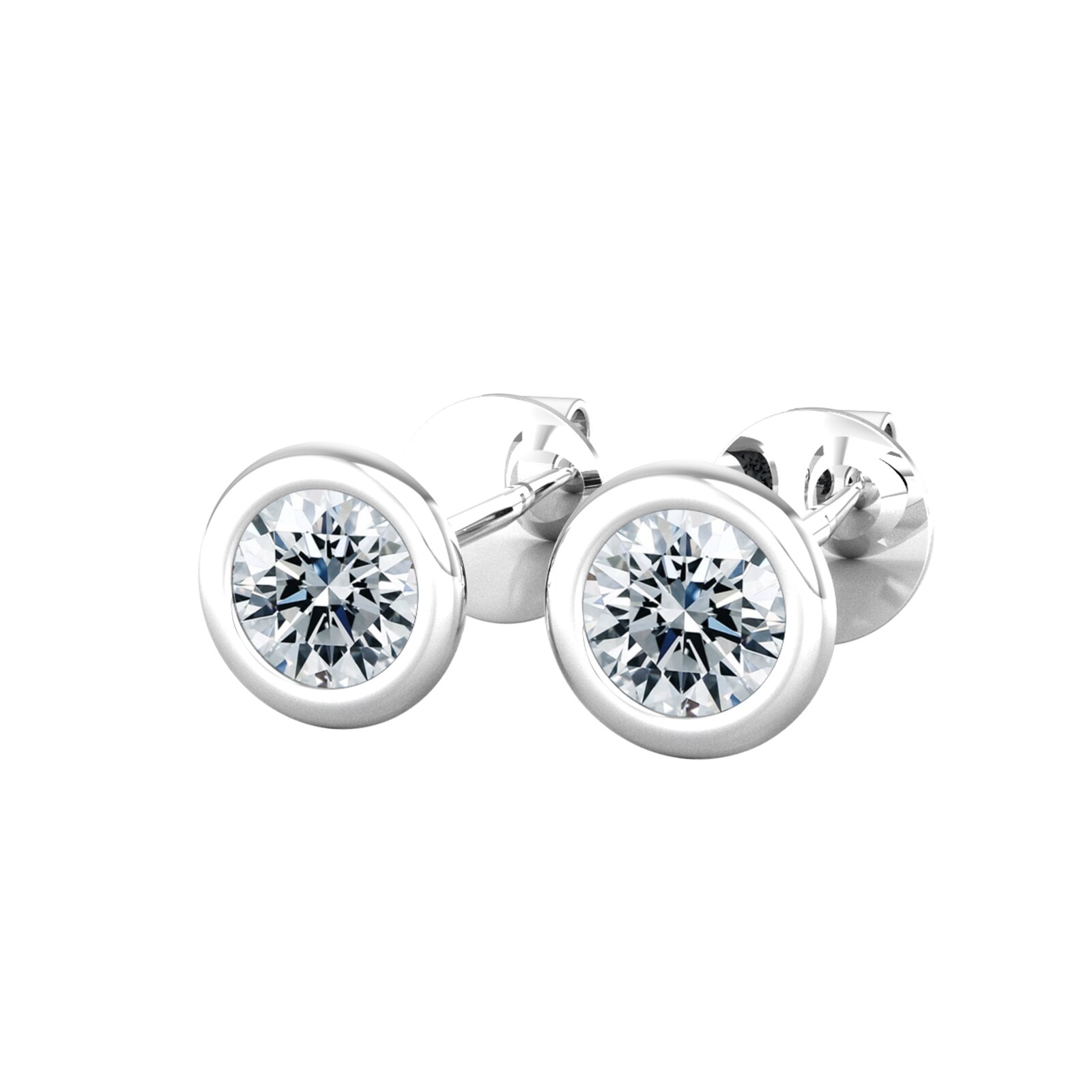 By Request 18ct White Gold 0.25ct Diamond Stud Earrings
