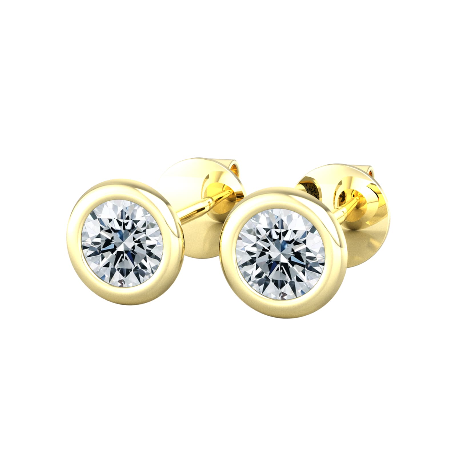 By Request 18ct Yellow Gold 0.25ct Diamond Stud Earrings