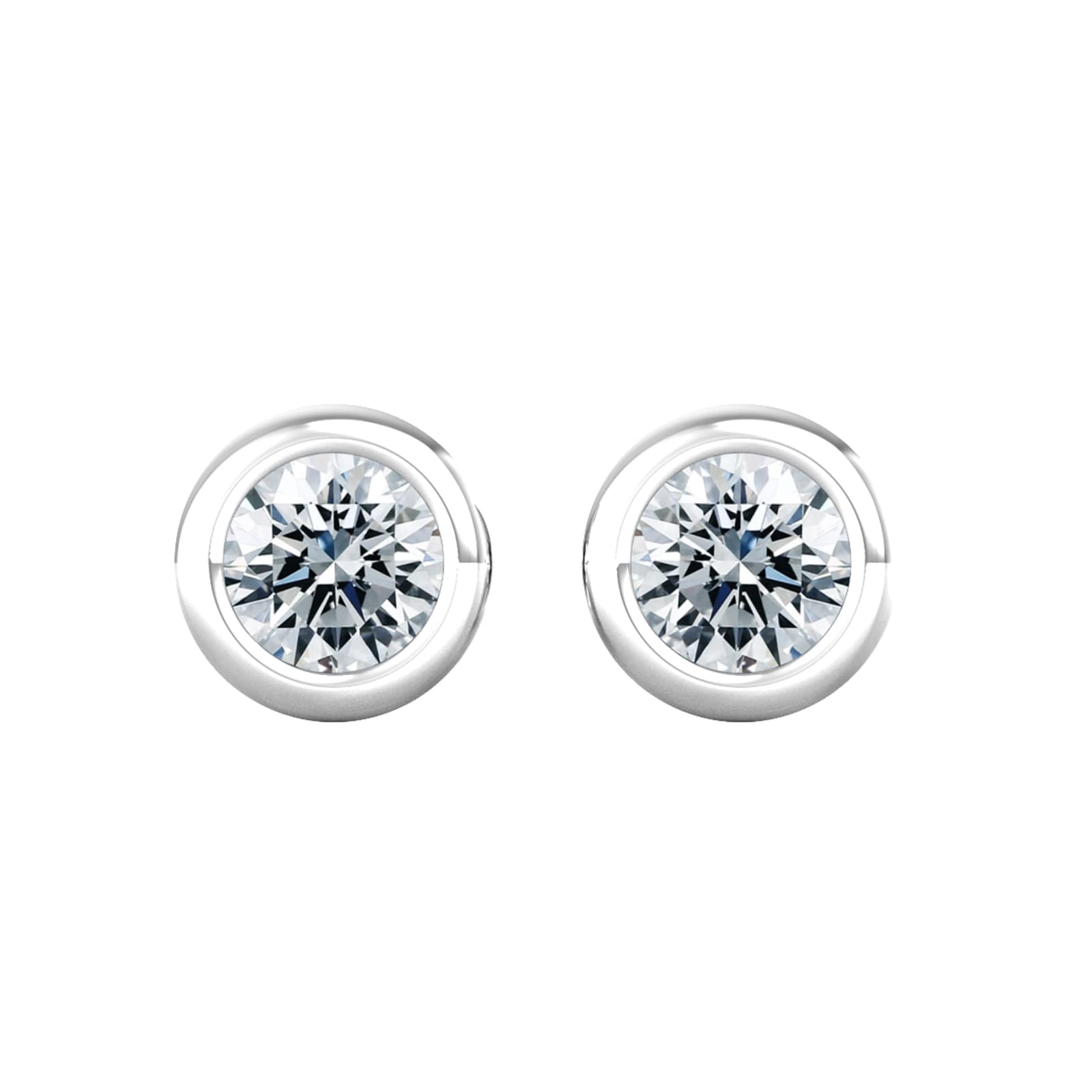 By Request 9ct White Gold 0.33ct Diamond Stud Earrings