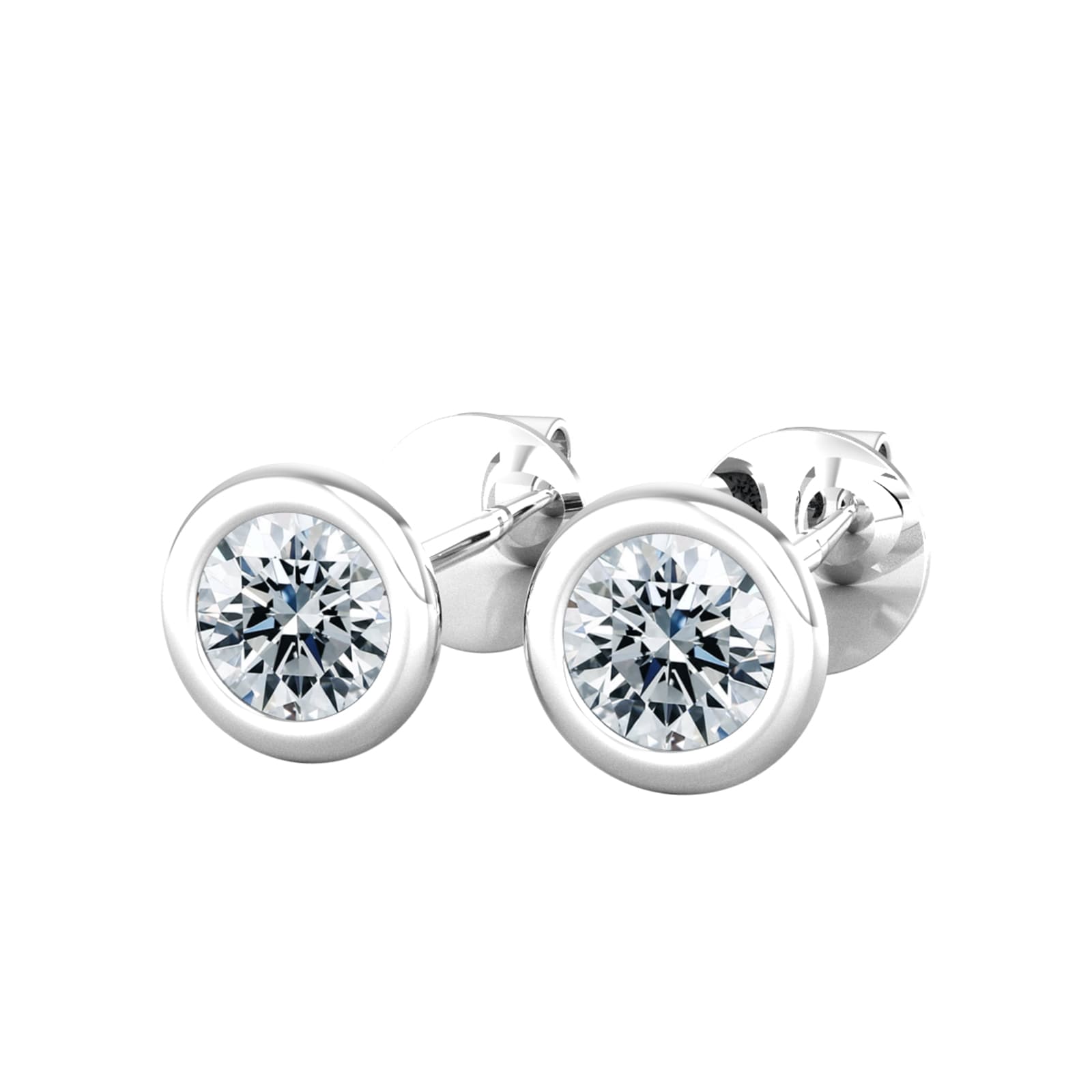 By Request 9ct White Gold 0.33ct Diamond Stud Earrings