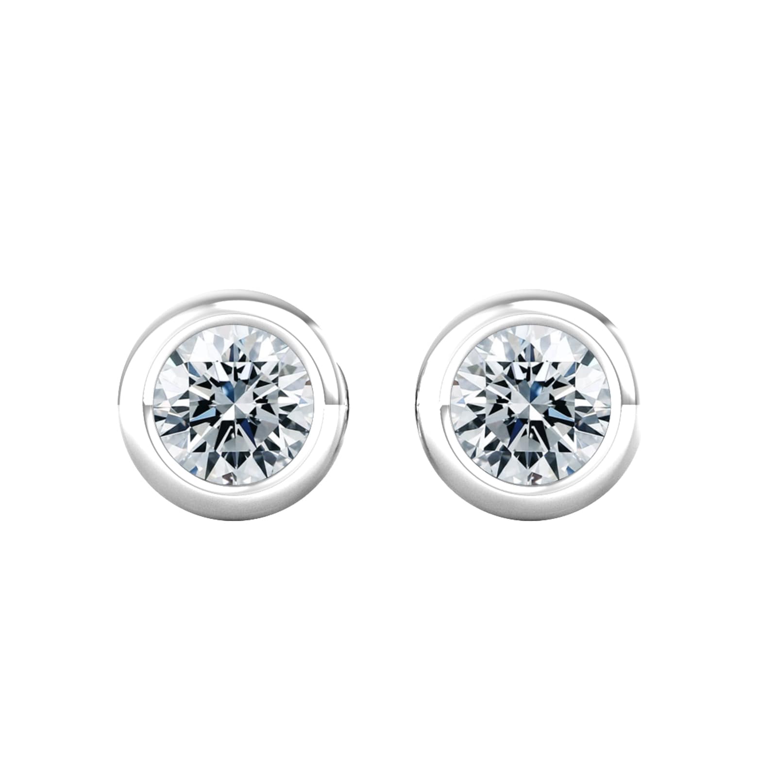 Click to view product details and reviews for 18ct White Gold 033ct Diamond Stud Earrings.