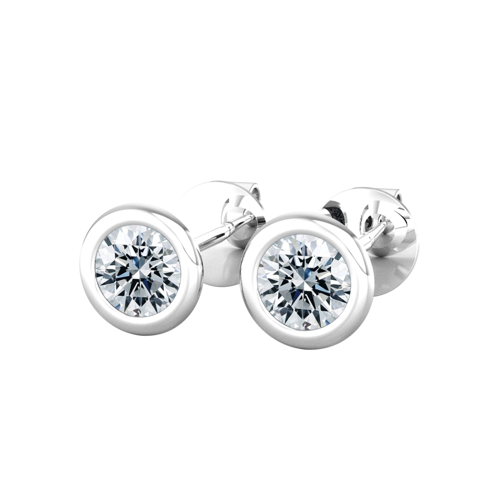 By Request 18ct White Gold 0.33ct Diamond Stud Earrings