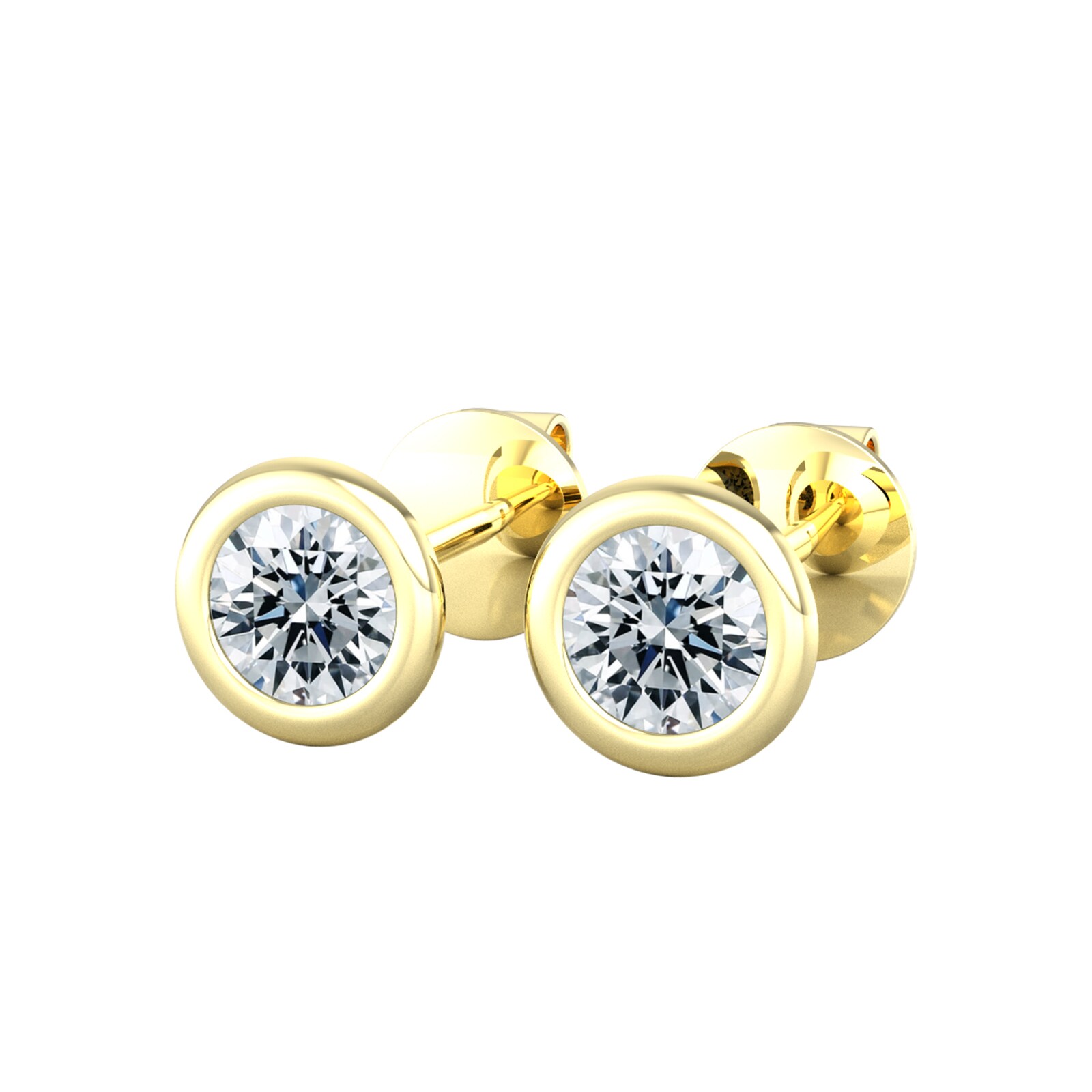 By Request 18ct Yellow Gold 0.33ct Diamond Stud Earrings