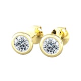 By Request 9ct Yellow Gold 0.40ct Diamond Stud Earrings