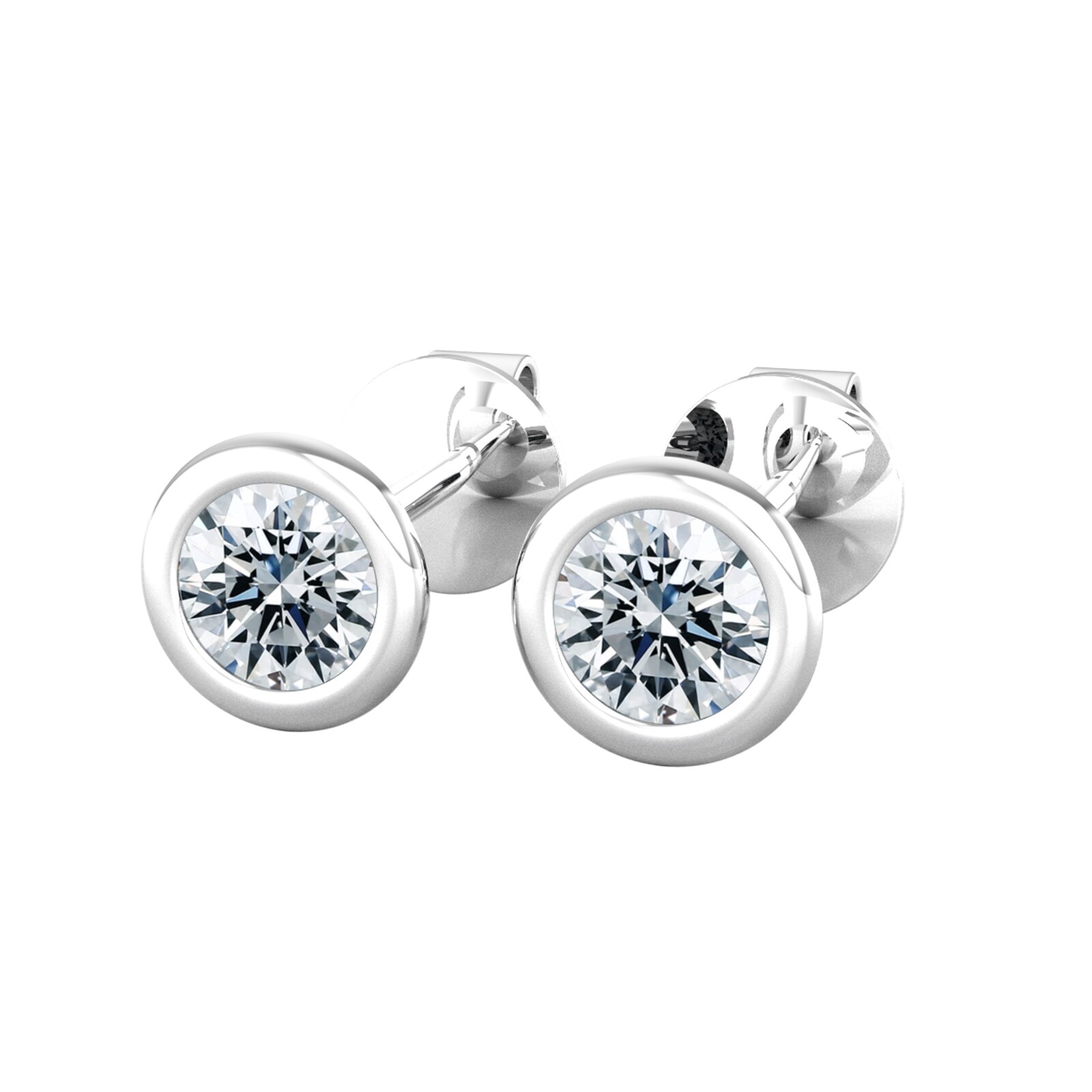 By Request 18ct White Gold 0.40ct Diamond Stud Earrings