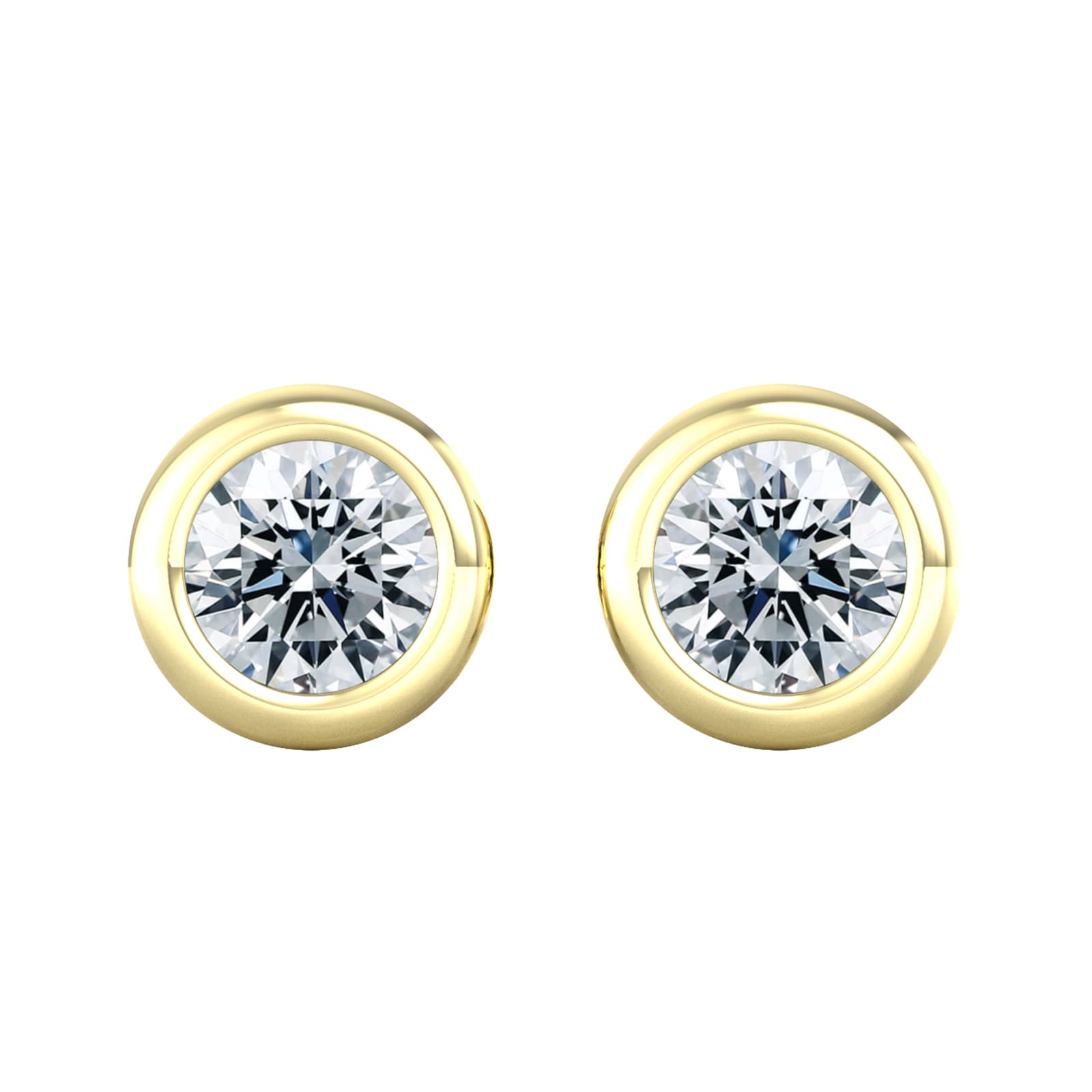 By Request 18ct Yellow Gold 0.40ct Diamond Stud Earrings