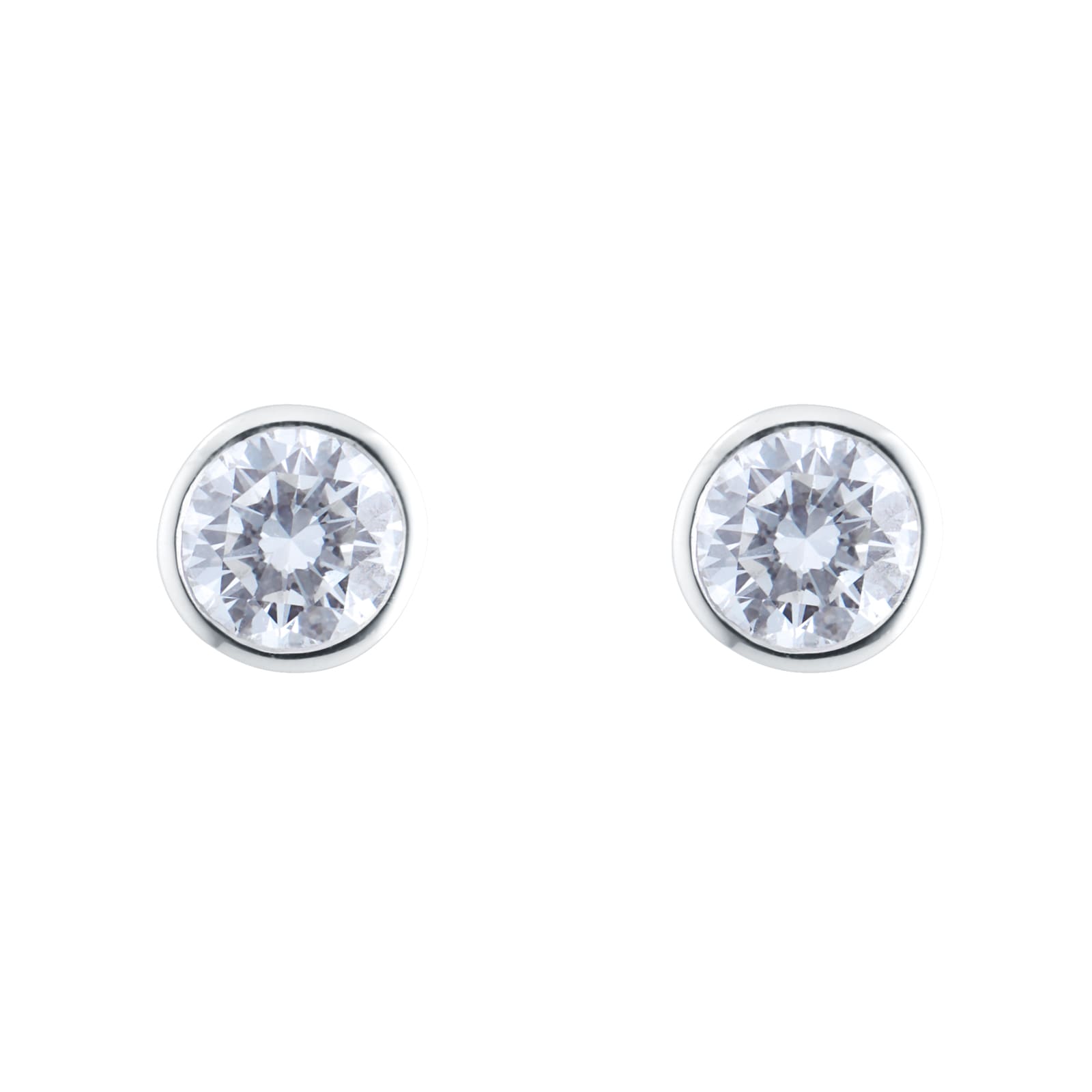 18ct White Gold 0.60ct Diamond Stud Earrings