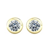 By Request 9ct Yellow Gold 0.75ct Diamond Stud Earrings