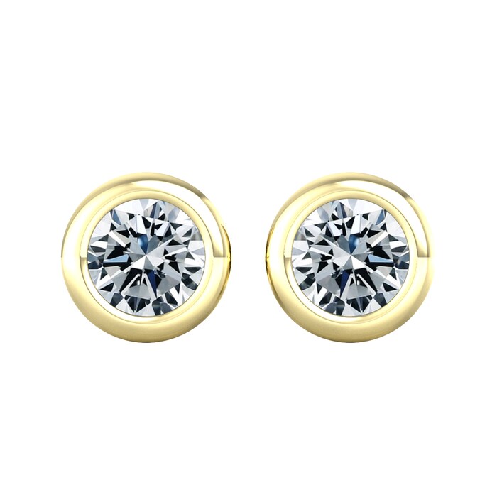By Request 18ct Yellow Gold 0.75ct Diamond Stud Earrings