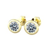 By Request 18ct Yellow Gold 0.75ct Diamond Stud Earrings