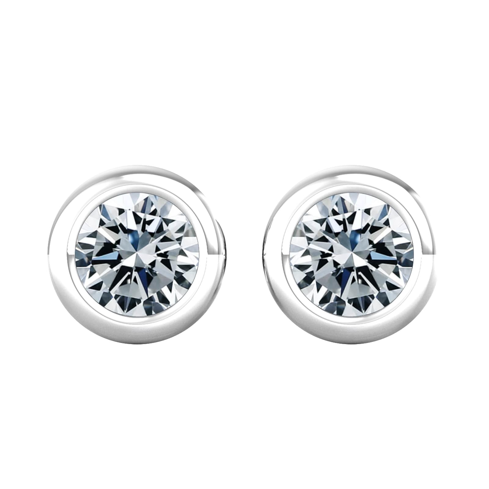 18ct White Gold 0.80ct Diamond Stud Earrings