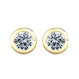 By Request 9ct Yellow Gold 1ct Diamond Stud Earrings