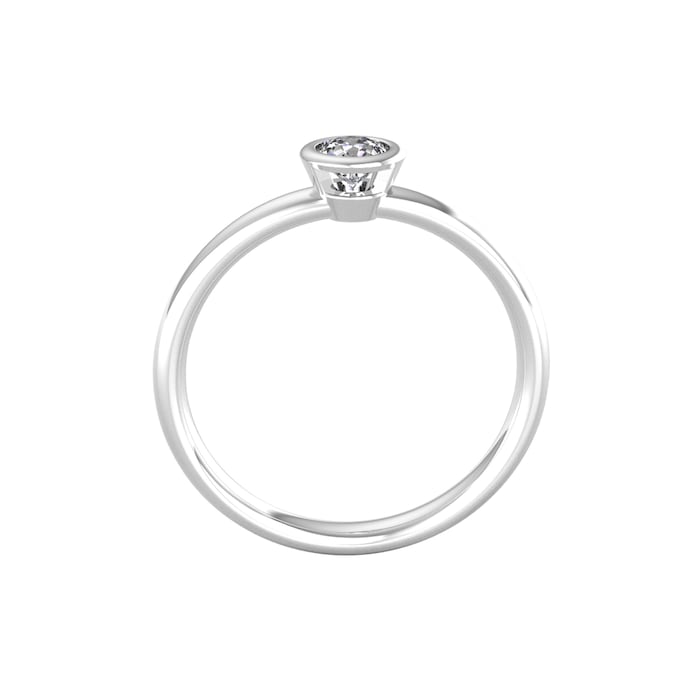 By Request 9ct White Gold 0.25ct Diamond Ring - Ring Size Z