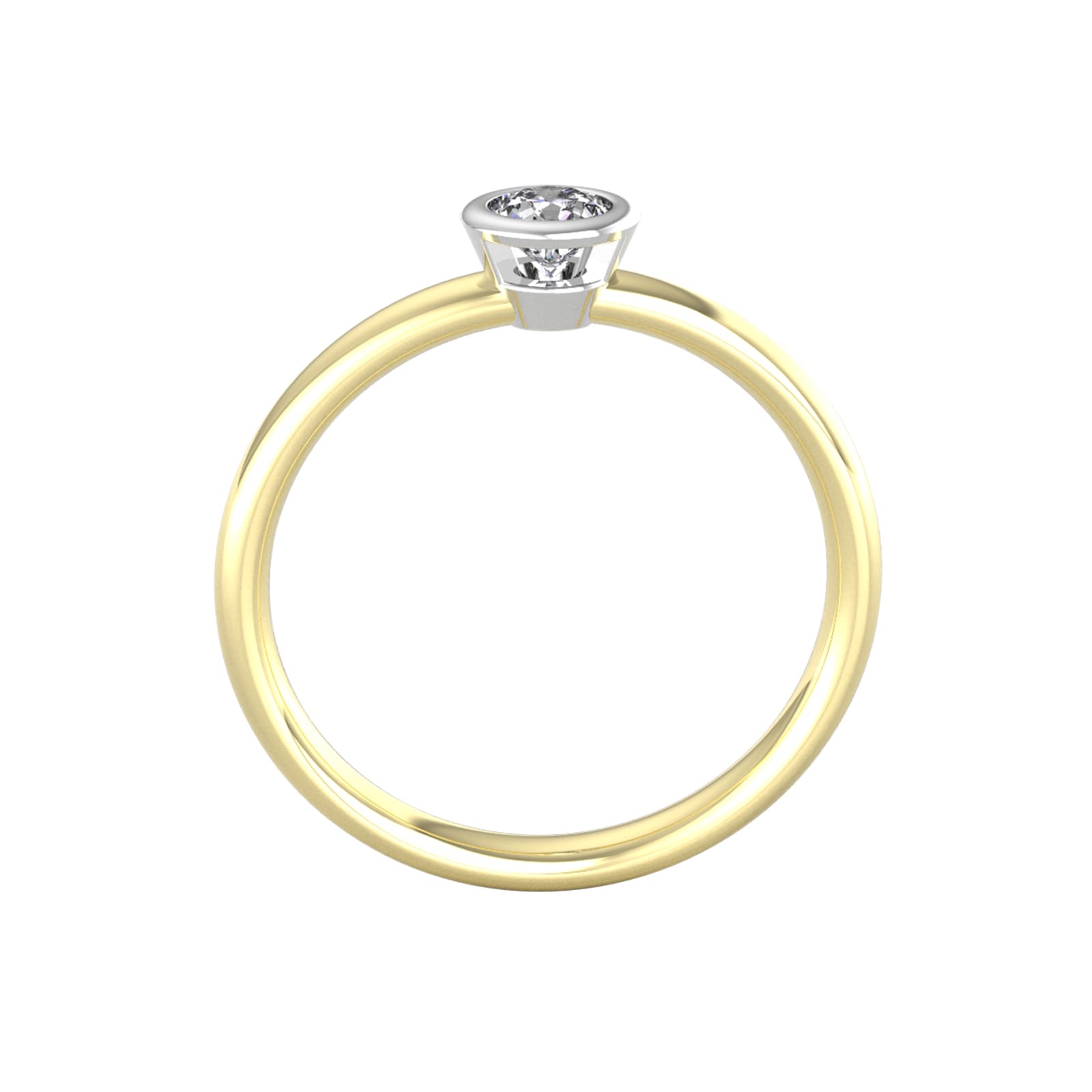By Request 9ct White 
Yellow Gold 0.25ct Diamond Ring