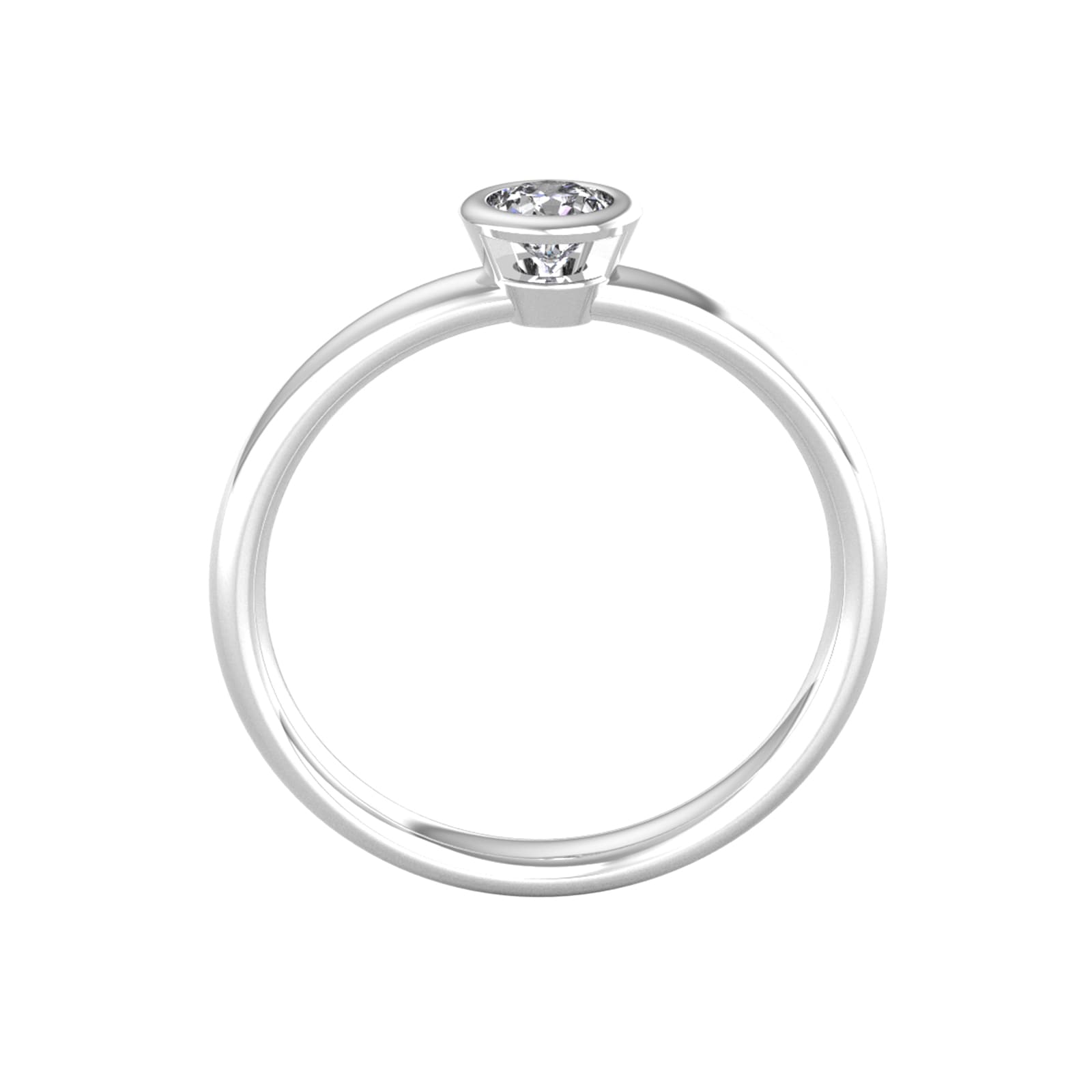 By Request 9ct White Gold 0.33ct Diamond Ring